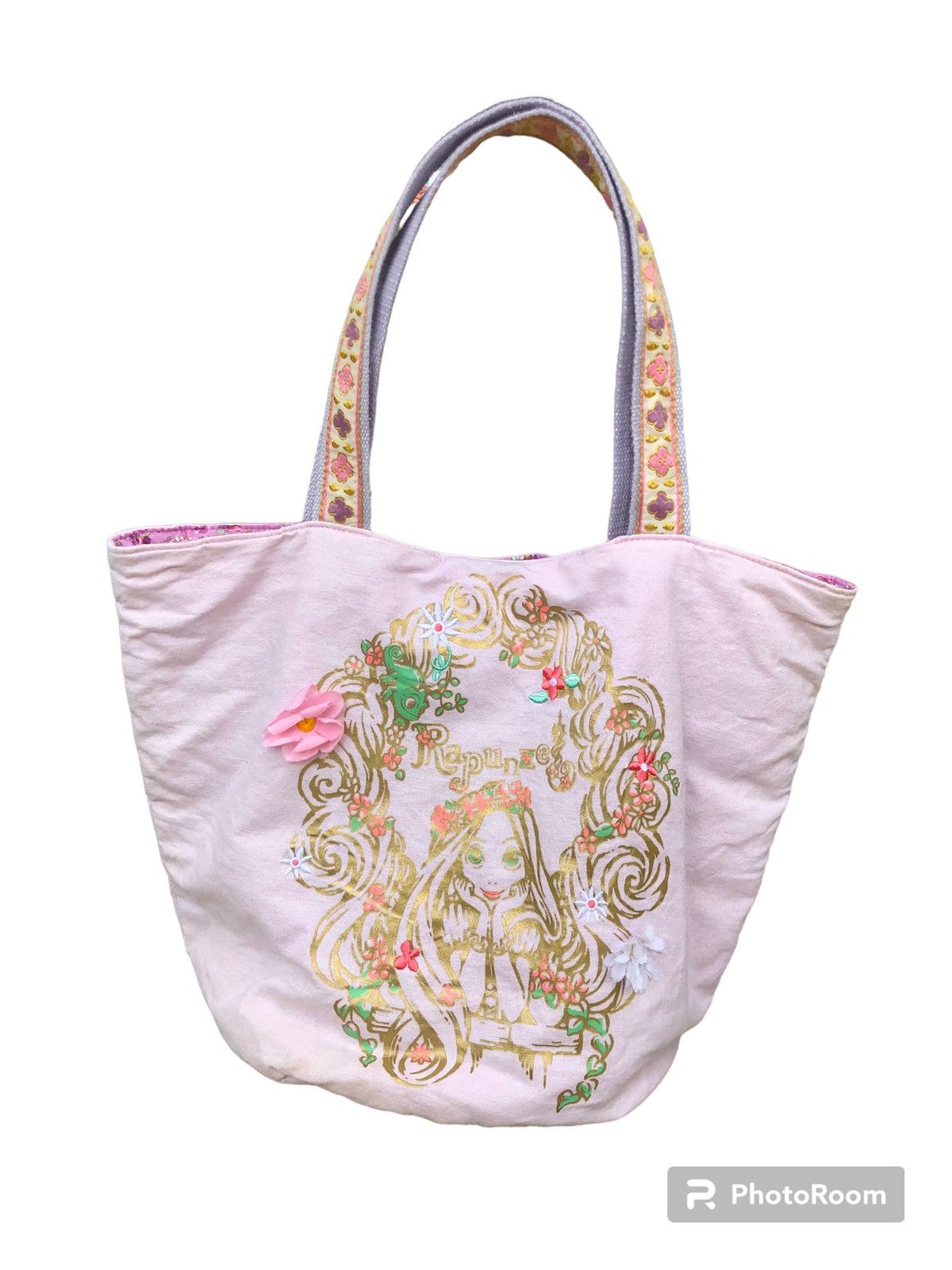 Cartoon Network × Disney × Japanese Brand Rapunzel big print tote bag Size ONE SIZE - 1 Thumbnail