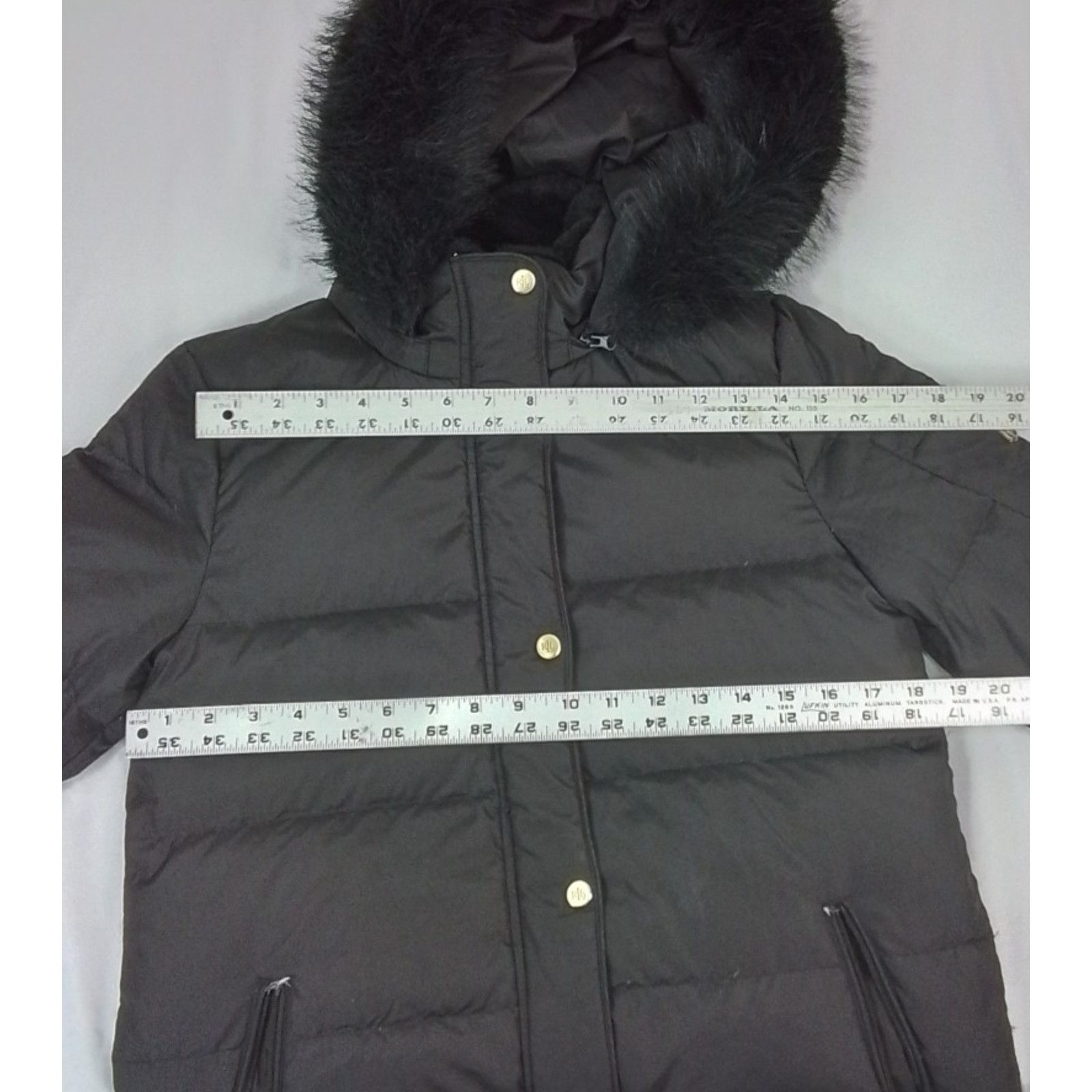 Ralph Lauren Lauren by Ralph Lauren Down Jacket Women's XS Black Faux Fur Size XS / US 0-2 / IT 36-38 - 11 Thumbnail