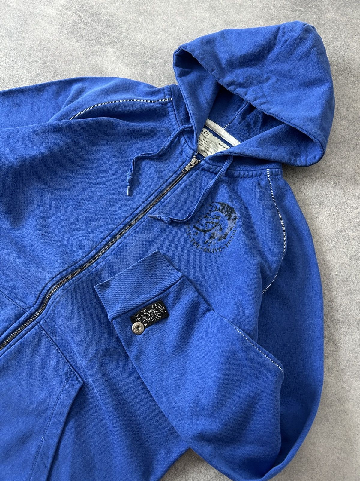 Diesel Diesel blue vintage zip-hoodies mens rare Size US M / EU 48-50 / 2 - 3 Thumbnail