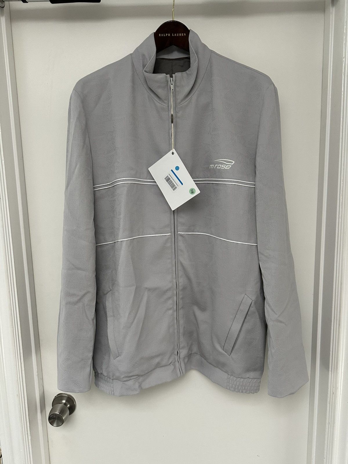 Martine Rose [NEW] $1190 SS22 Tailored Track Jacket Wool Jacquard Grey Size US M / EU 48-50 / 2 - 1 Thumbnail