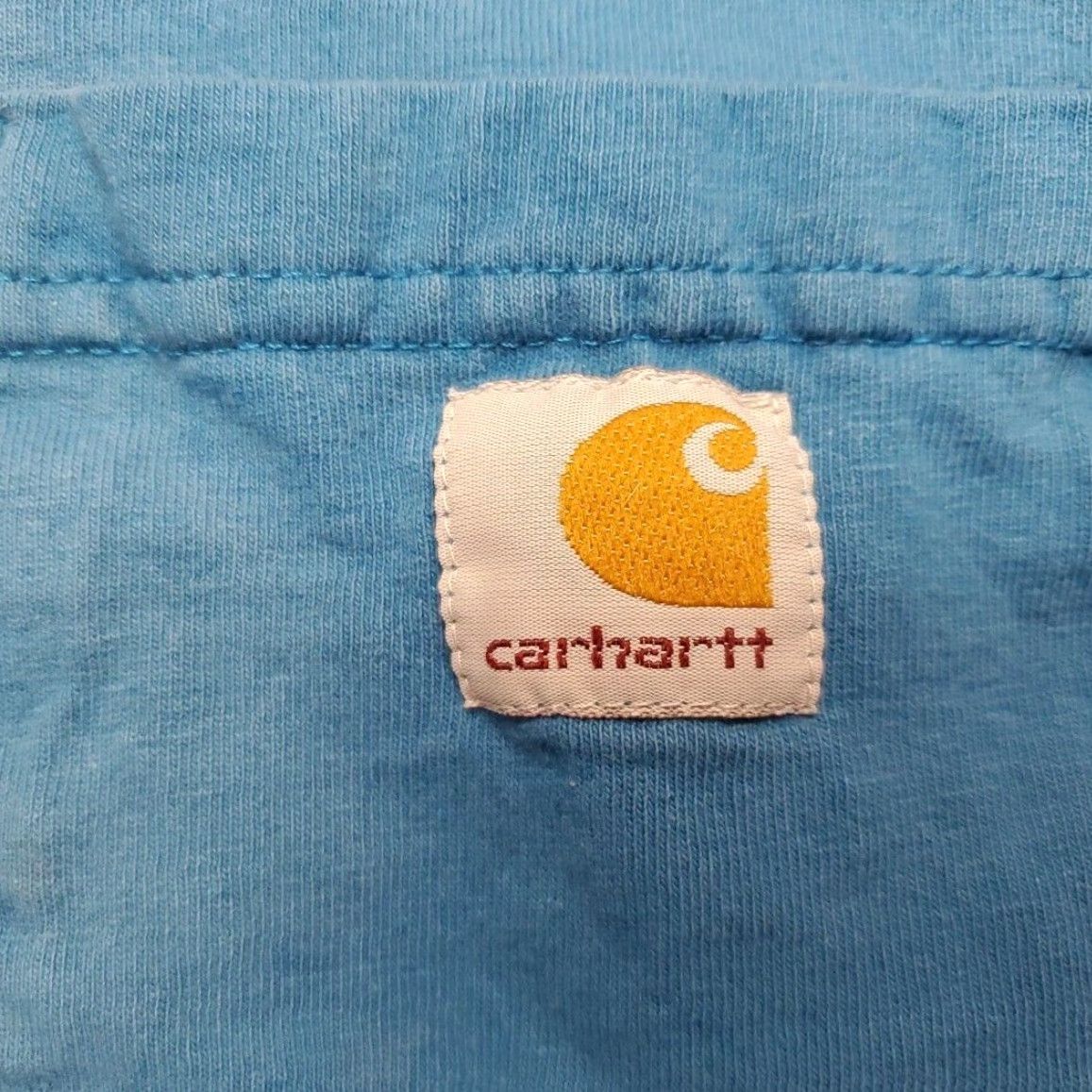 Carhartt VINTAGE Carhartt T Shirt Mens 2XL Blue Original Fit Faded Grunge Skate Y2K Pocket TEE Shirt Mens 2XL Blue Size US XXL / EU 58 / 5 - 6 Thumbnail