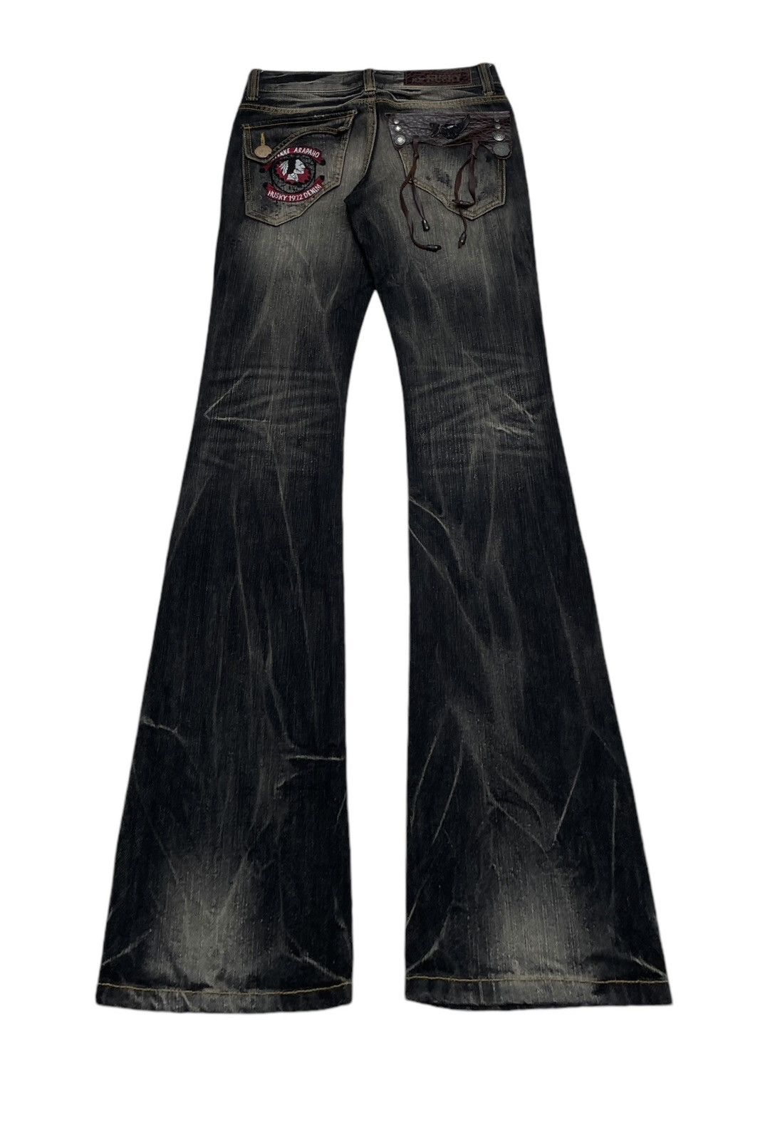 Rare Design Vintage Japanese Brand Husky Flared Jeans 2000s