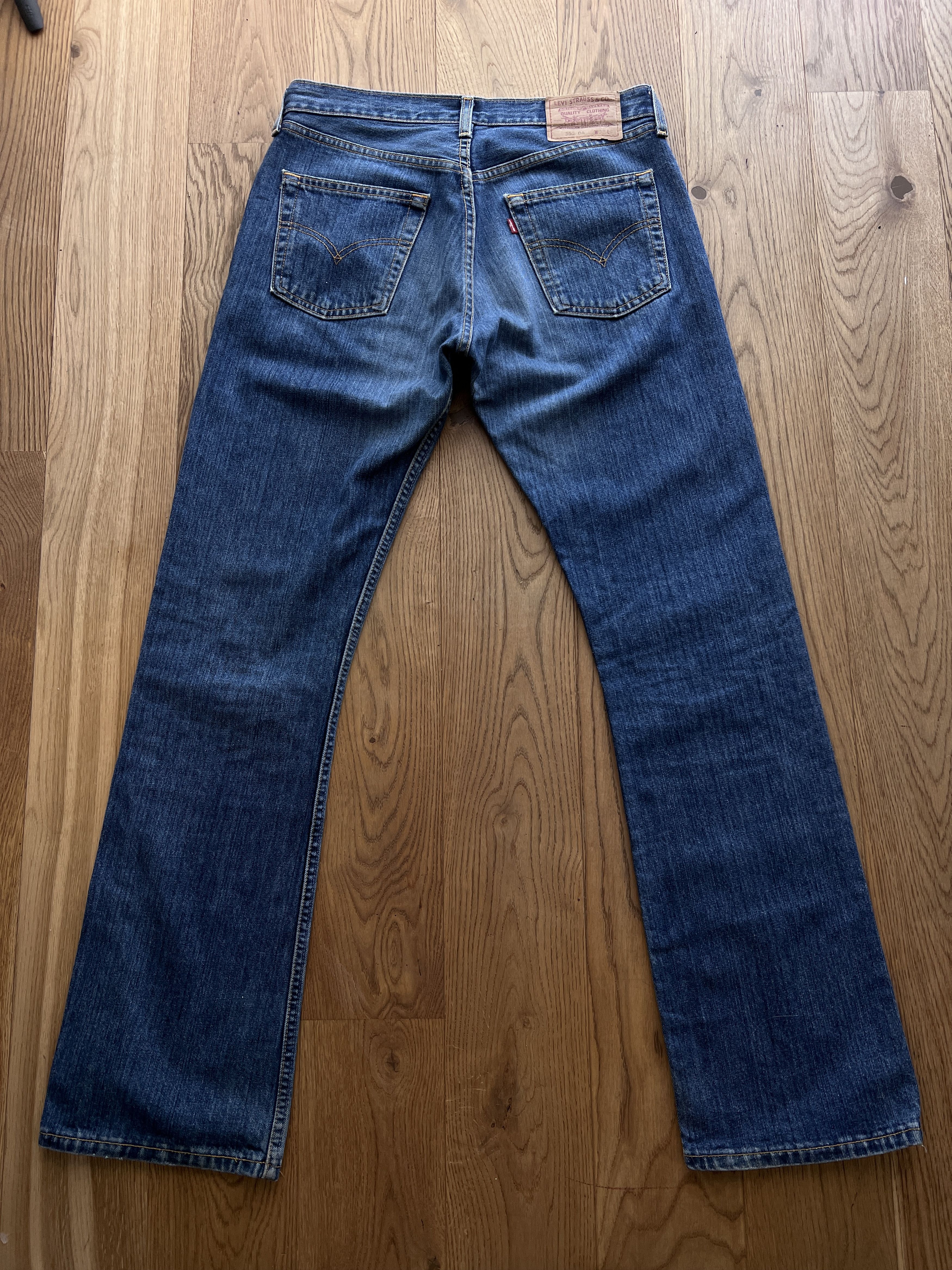 Levi's Vintage Clothing Levis 555 04 Flared boot cut vintage 2000s Retro denim jeans Size US 32 / EU 48 - 8 Thumbnail