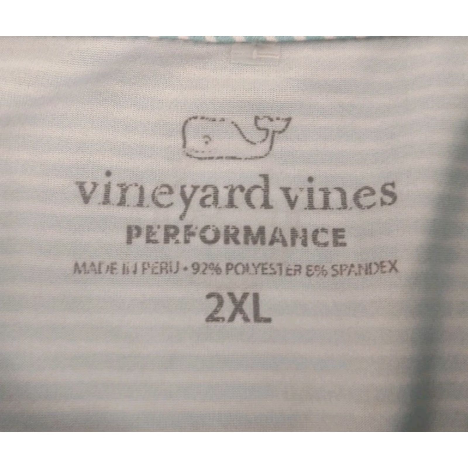 Vineyard Vines Vineyard Vines Size 2XL XXL Mens Polo Shirt Performance Wicking Short Sleeve Button Collared Pink/Blue Striped Polo Size US XXL / EU 58 / 5 - 3 Thumbnail