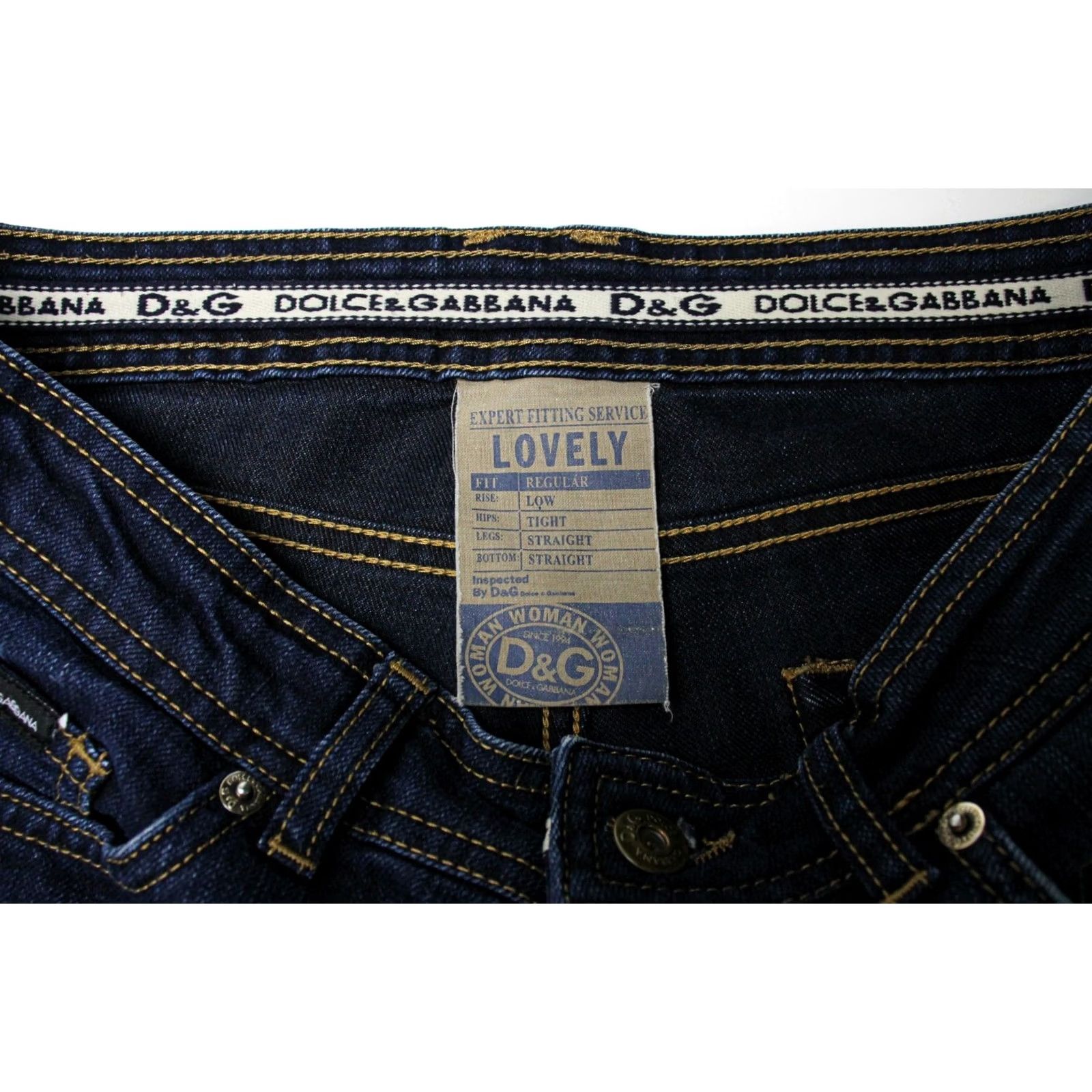 Dolce & Gabbana DOLCE & GABBANA Low Rise Regular Fit Jeans Women's W28 Whiskers Faded Denim Size 28" / US 6 / IT 42 - 6 Thumbnail