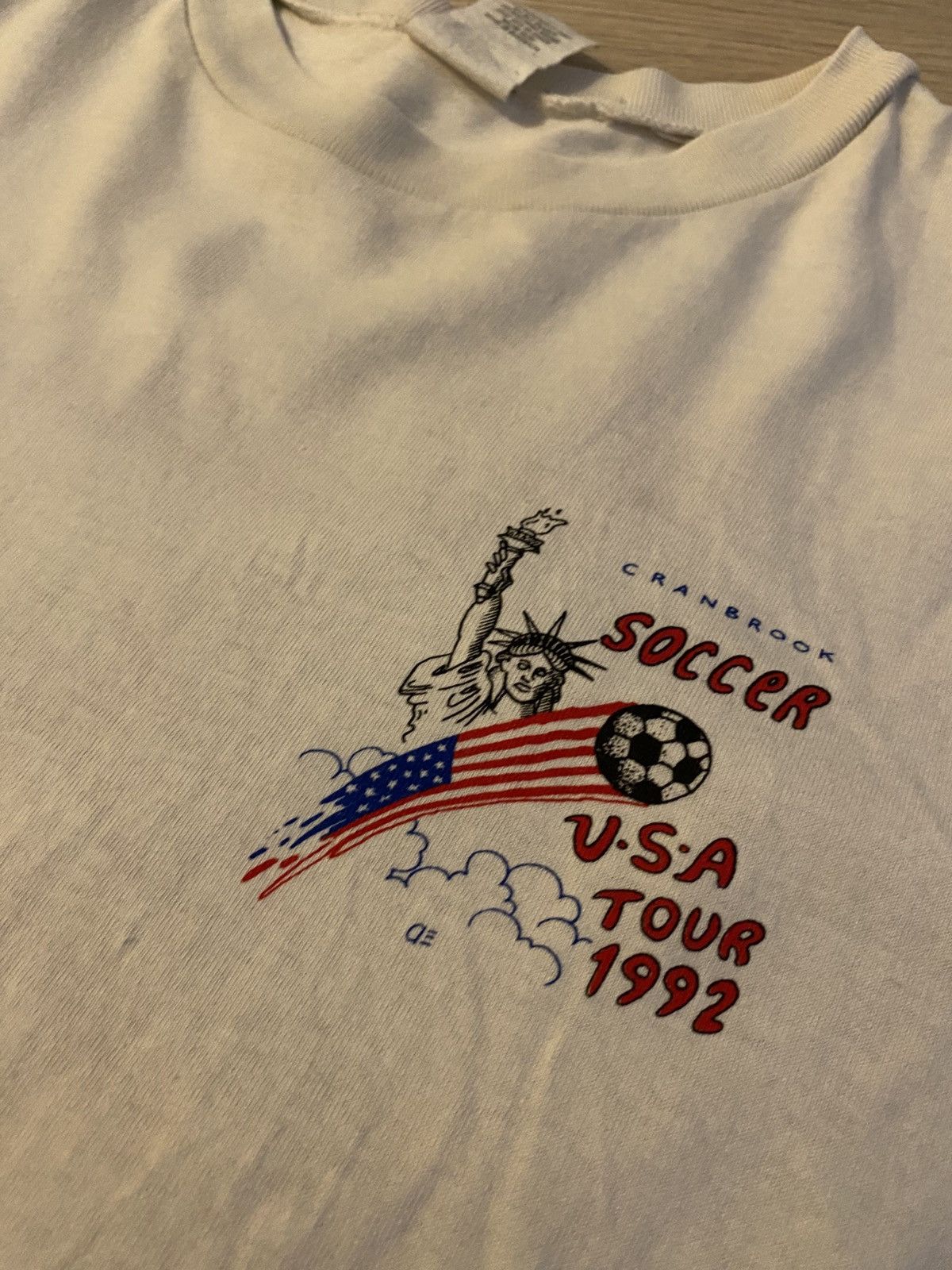 Vintage cranbook soccer 1992 vintage t-shirt Size US L / EU 52-54 / 3 - 3 Thumbnail