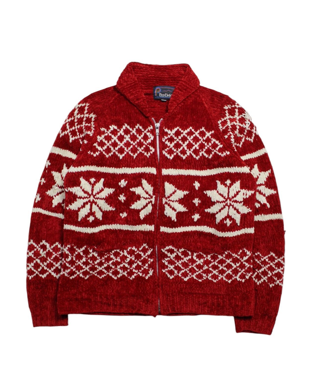 Penfield × Vintage 1990S PENFIELD SHAWL COLLAR HEAVY KNIT CARDIGAN Size US M / EU 48-50 / 2 - 1 Thumbnail
