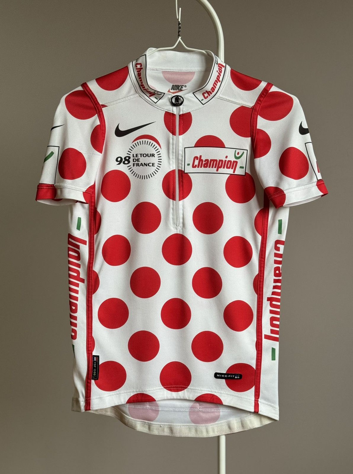 Nike Nike 1998-1999 Le Tour De France Champion Cycling Jersey Size US S / EU 44-46 / 1 - 1 Thumbnail