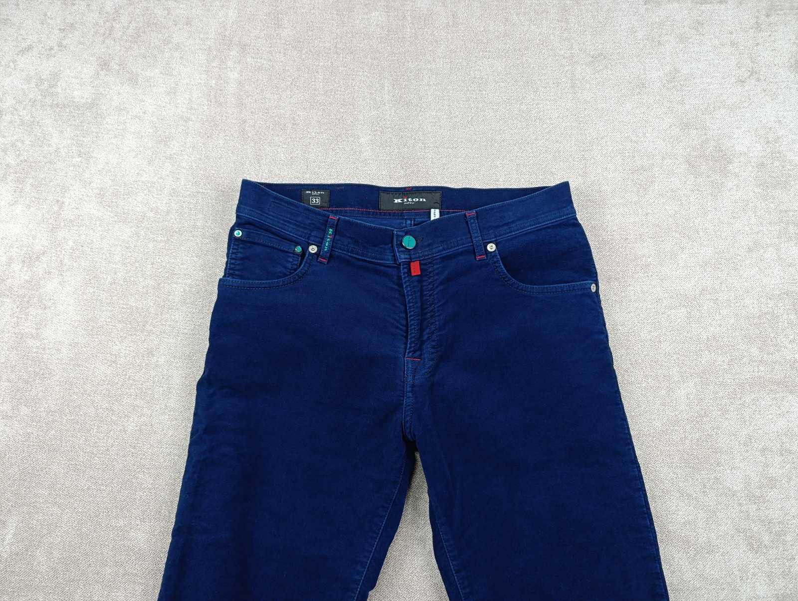Kiton KITON NAPOLI MENS VELVET COTTON TROUSERS PANTS Size US 33 - 7 Thumbnail