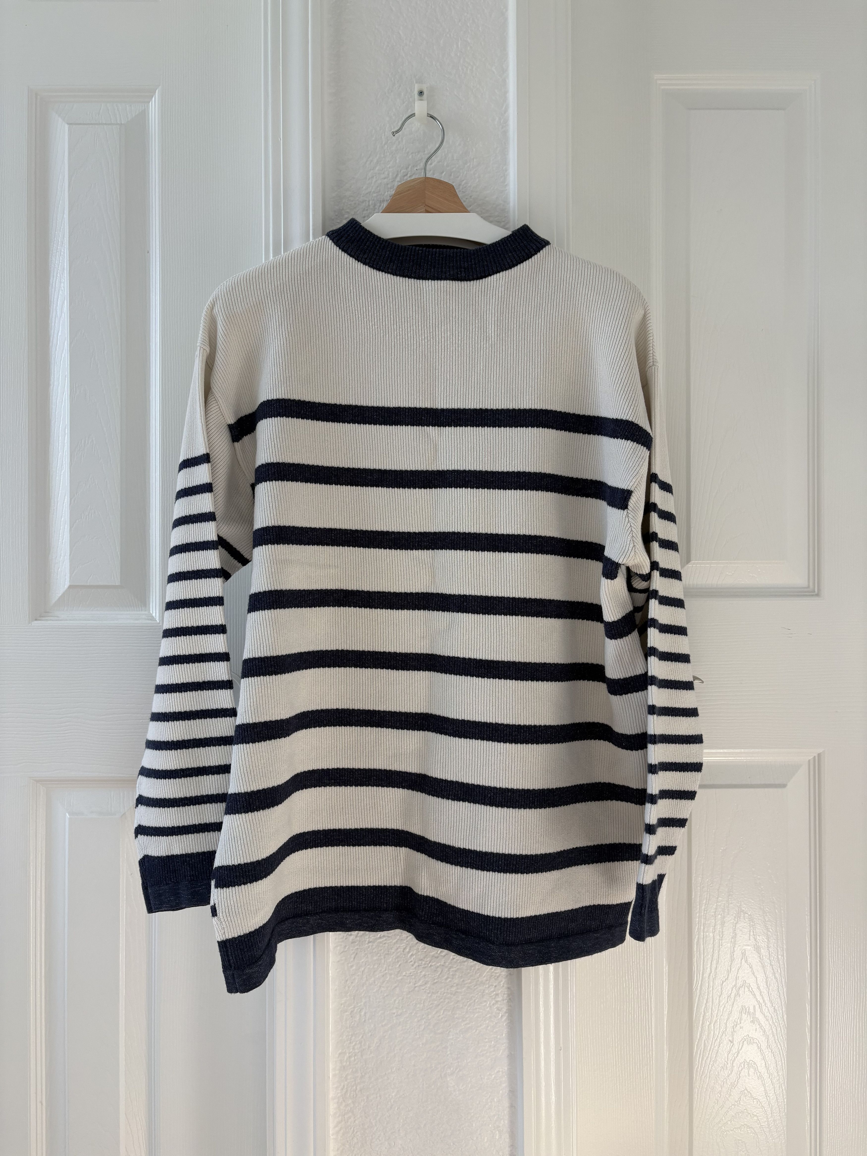 Pilgrim Surf + Supply White Stripe Sweater Size US M / EU 48-50 / 2 - 2 Thumbnail
