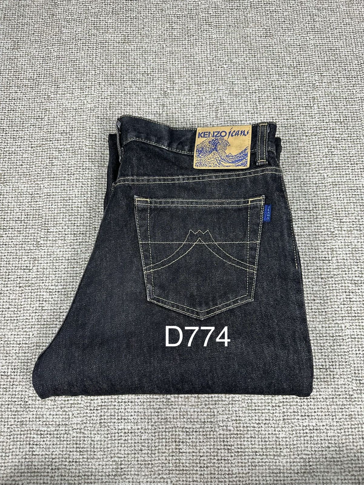 Kenzo Vintage Kenzo Black Denim 31x32 D774 Size US 31 - 13 Thumbnail