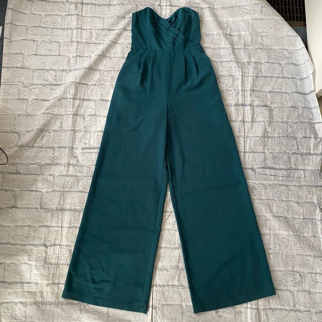 Express Express women 2 strapless jumpsuit w/zip back closure & pock Size 26" / US 2 / IT 38 - 1 Thumbnail