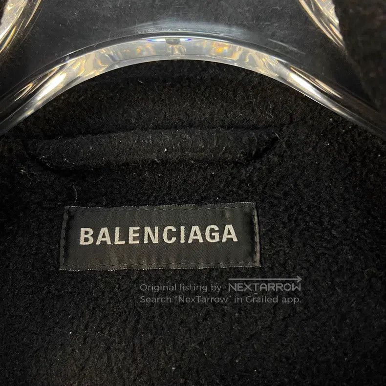 Balenciaga Balenciaga Letter Logo Embroidered Fleece Stand Collar Lon Size US S / EU 44-46 / 1 - 4 Thumbnail