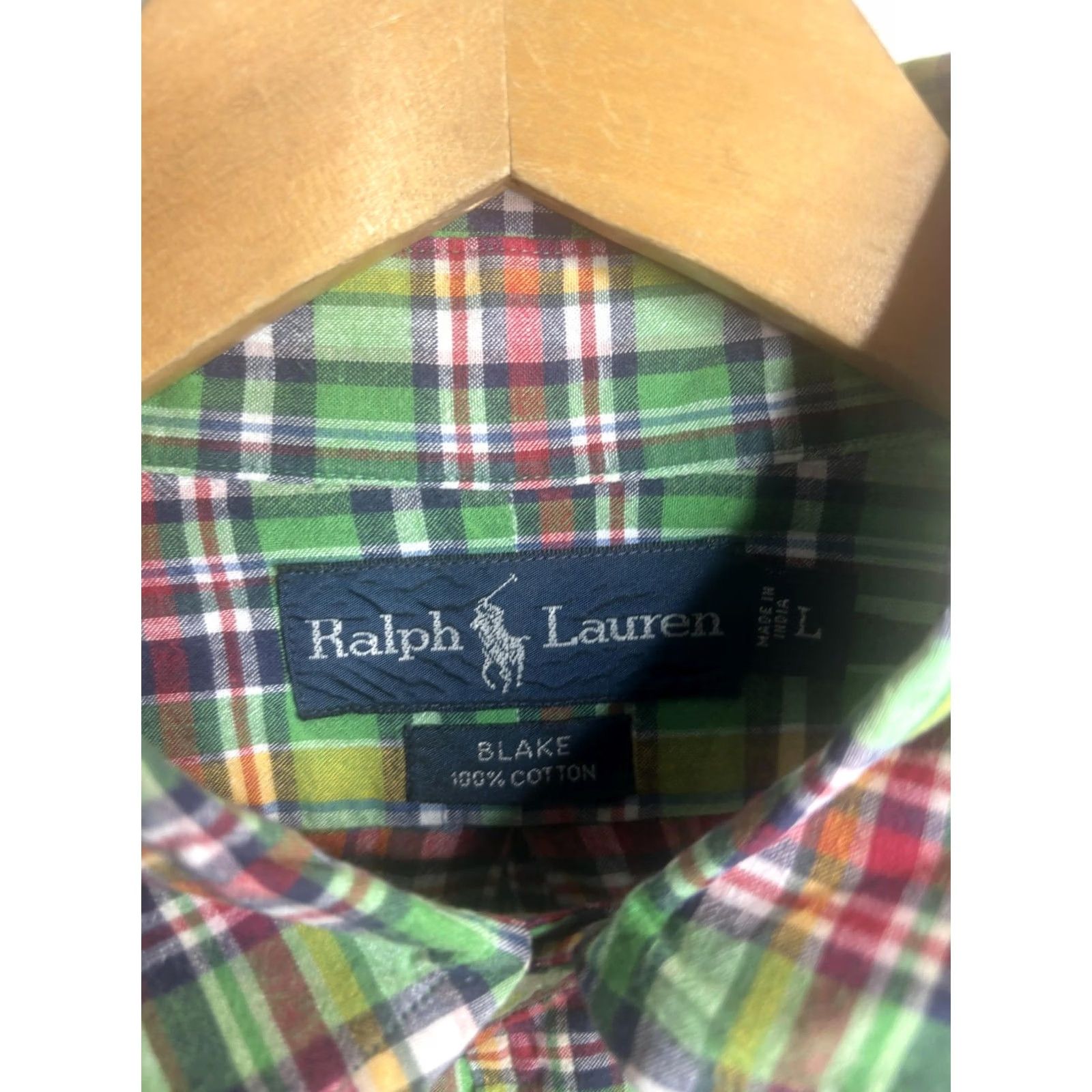 Ralph Lauren Ralph Lauren Shirt Mens Large Green Madras Plaid Button Down Blake Size US L / EU 52-54 / 3 - 3 Thumbnail