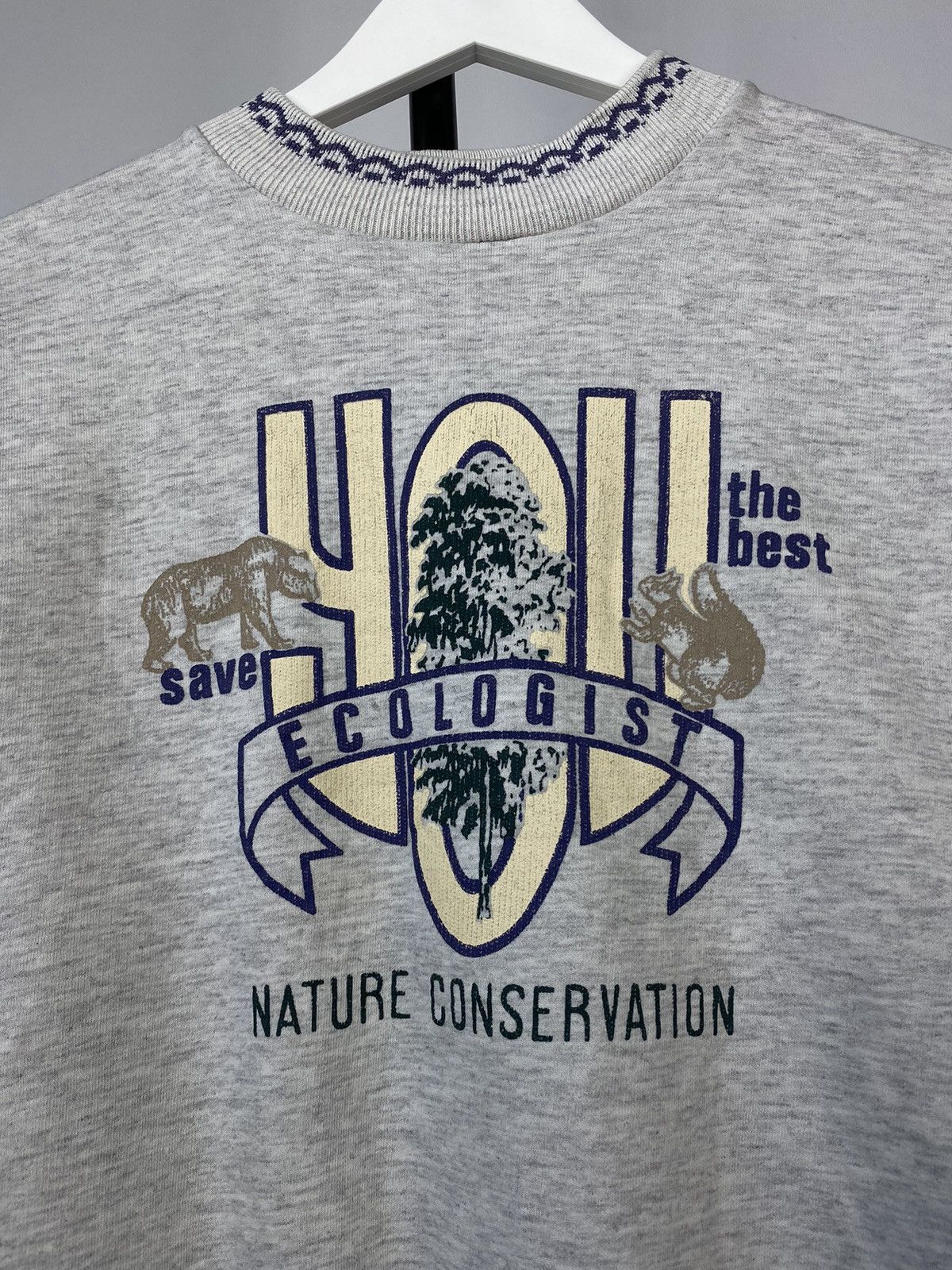 Native × Vintage Vintage 90s Nature Conservation Big logo sweatshirt Size US S / EU 44-46 / 1 - 5 Thumbnail