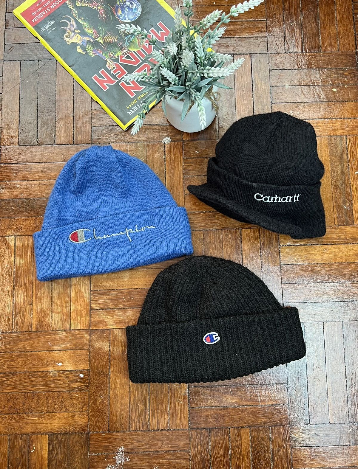 image of Offer Combo Carhartt X Champion Beanie, Men's