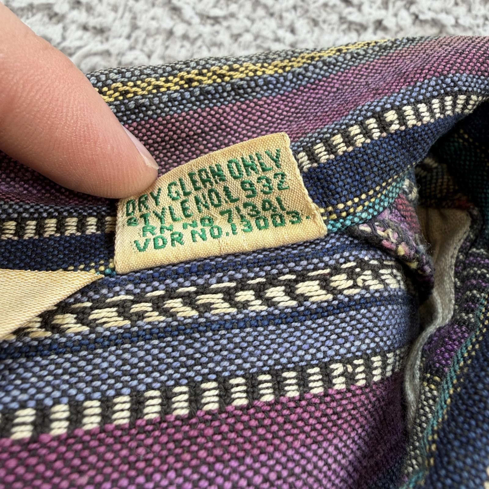 L.L. Bean Vintage LL Bean Southwestern Aztec Woven Jacket XL Cropped Size US XL / EU 56 / 4 - 5 Thumbnail
