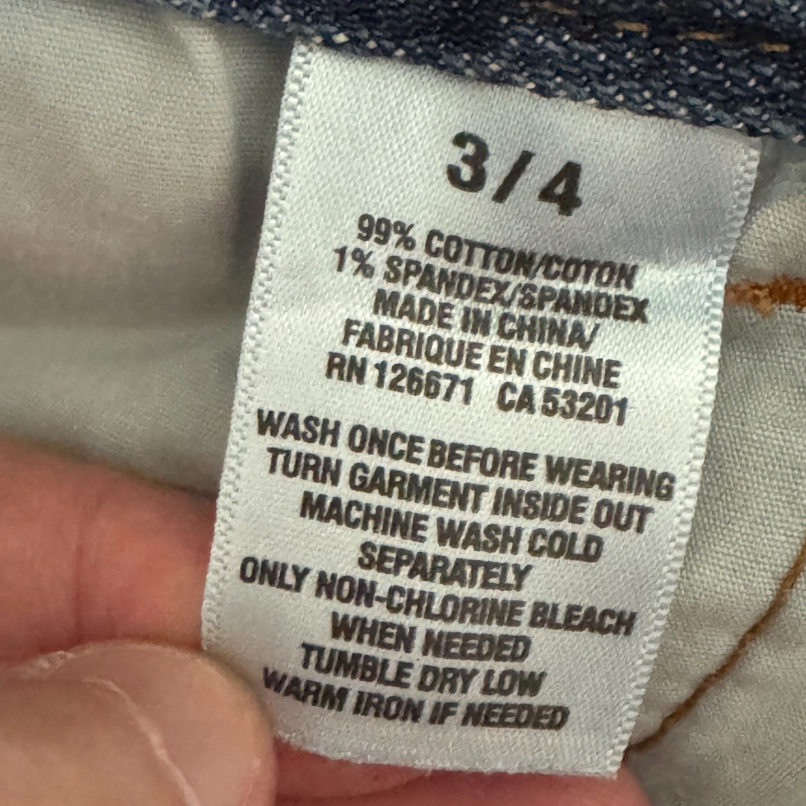 Aeropostale Aeropostale Womens Jeans Size 3/4 Blue Straight Leg Mid Rise Size 26" / US 2 / IT 38 - 12 Thumbnail