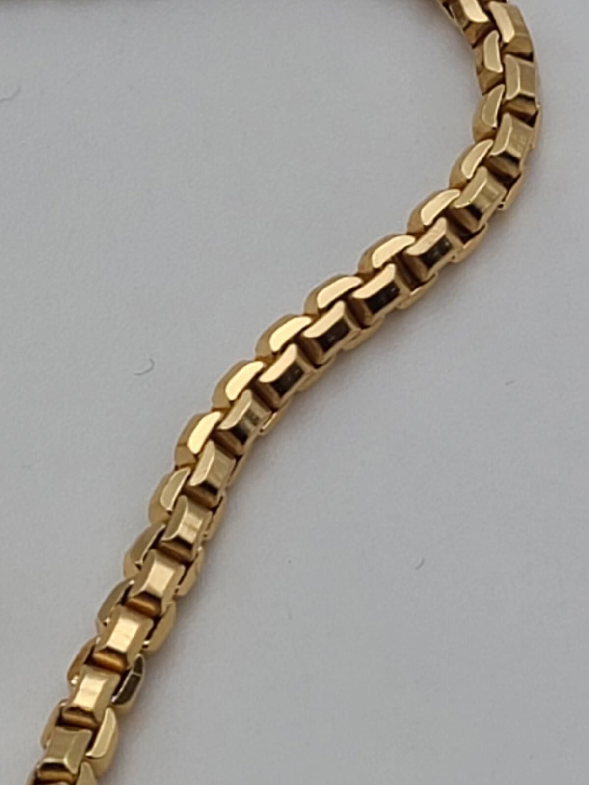 Cutler and Gross Signed Grosse 73 Germany Gold Tone 32" Box Chain Necklace Size ONE SIZE - 7 Thumbnail