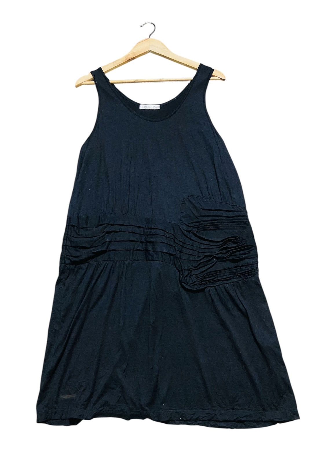 Tsumori Chisato Tsumori Chisato Classic Scoop Neck Dress with Ruching Detail Size M / US 6-8 / IT 42-44 - 4 Thumbnail