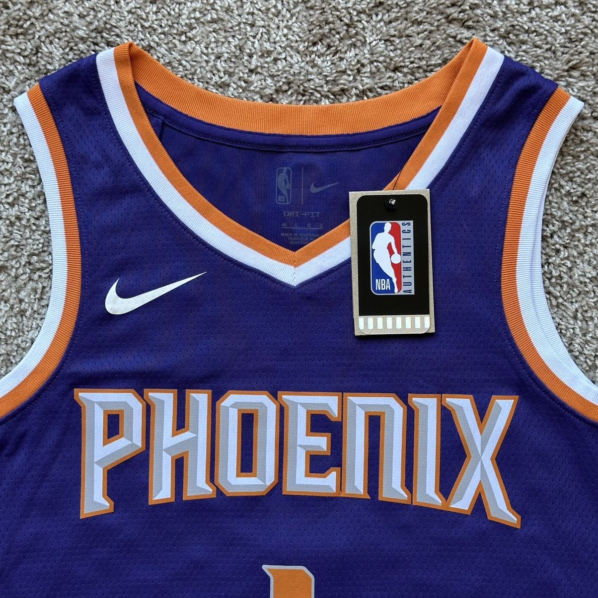 Nike PHOENIX SUNS DEVIN BOOKER 1 ICON SWINGMAN BASKETBALL JERSEY Size US L / EU 52-54 / 3 - 4 Thumbnail