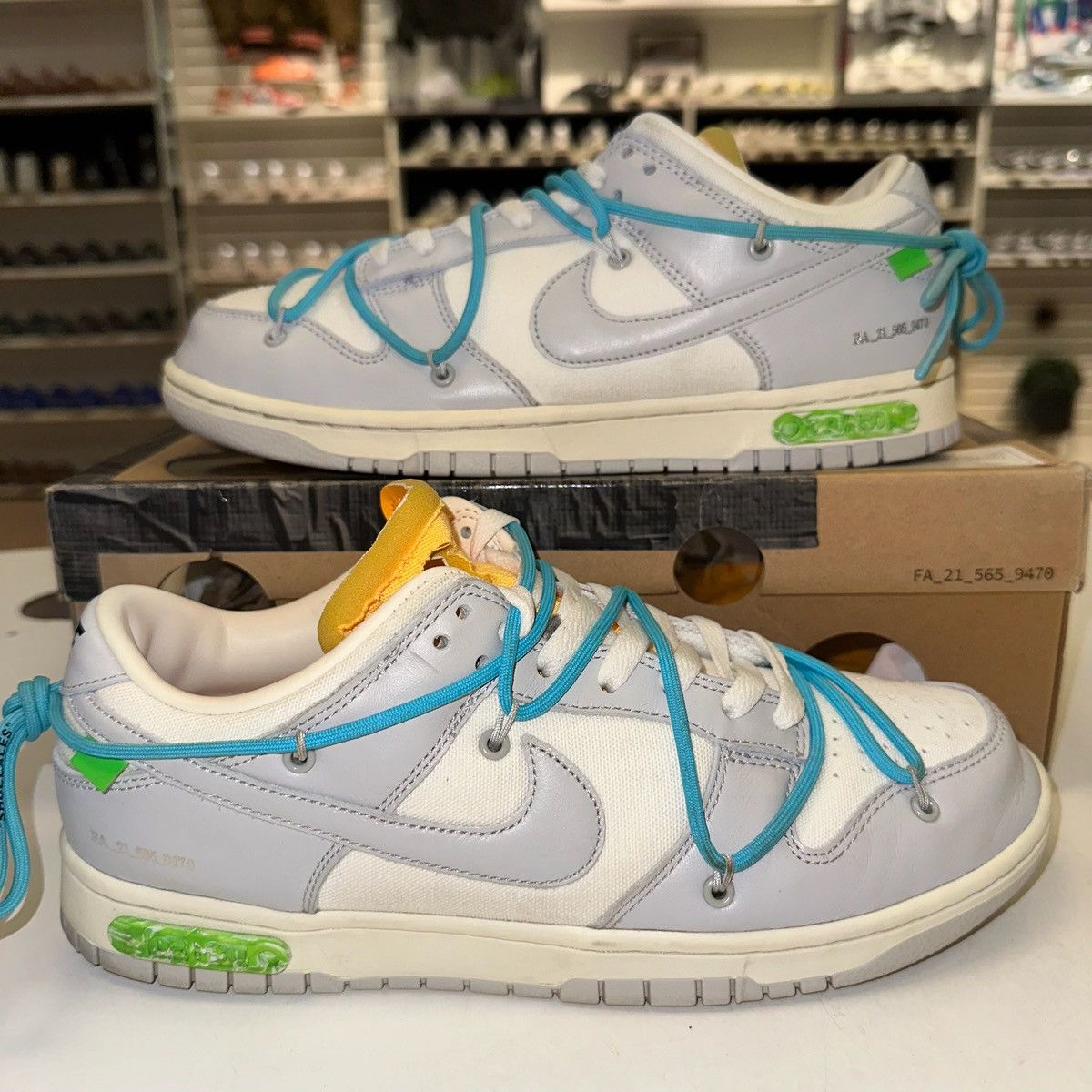 Nike × Off-White × Virgil Abloh Size 9.5 - Nike Dunk Low x Off-White Lot 02 of 50 DM1602-115 Size US 9.5 / EU 42-43 - 1 Thumbnail