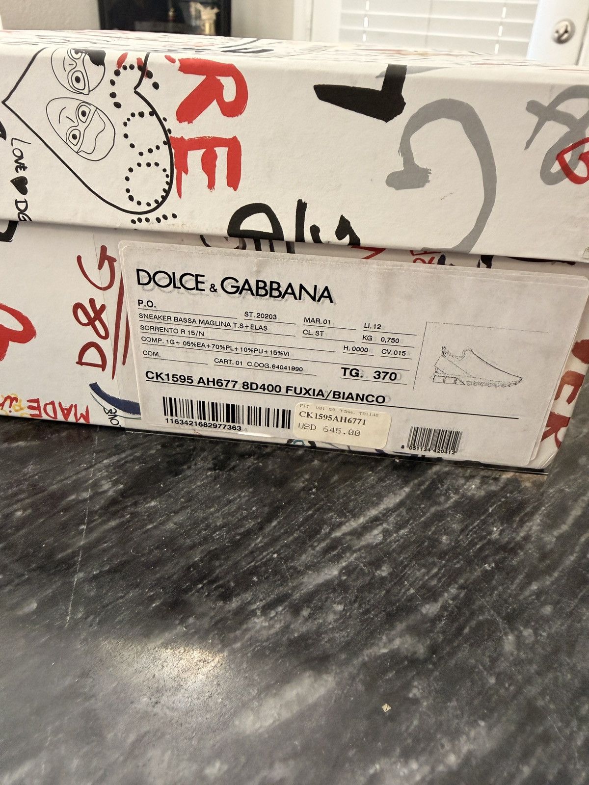 Dolce & Gabbana DOLCE & GABBANA Shoes Sorrento Sneakers Fuchsia size 37 Size US 7 / IT 37 - 7 Thumbnail