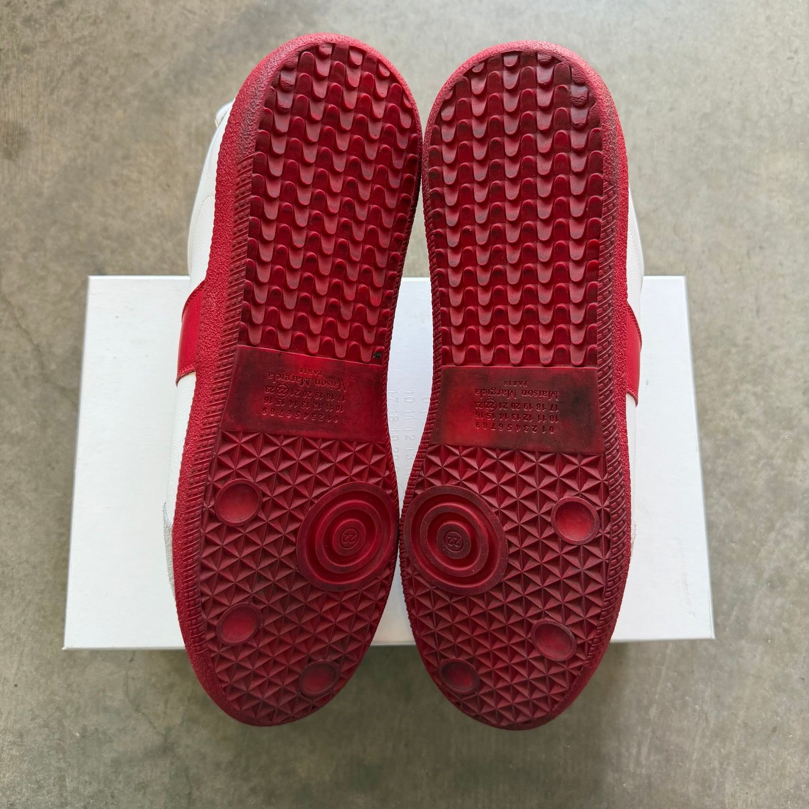 Maison Margiela Maison Margiela Gat Red White Leather Size US 13 / EU 46 - 7 Thumbnail