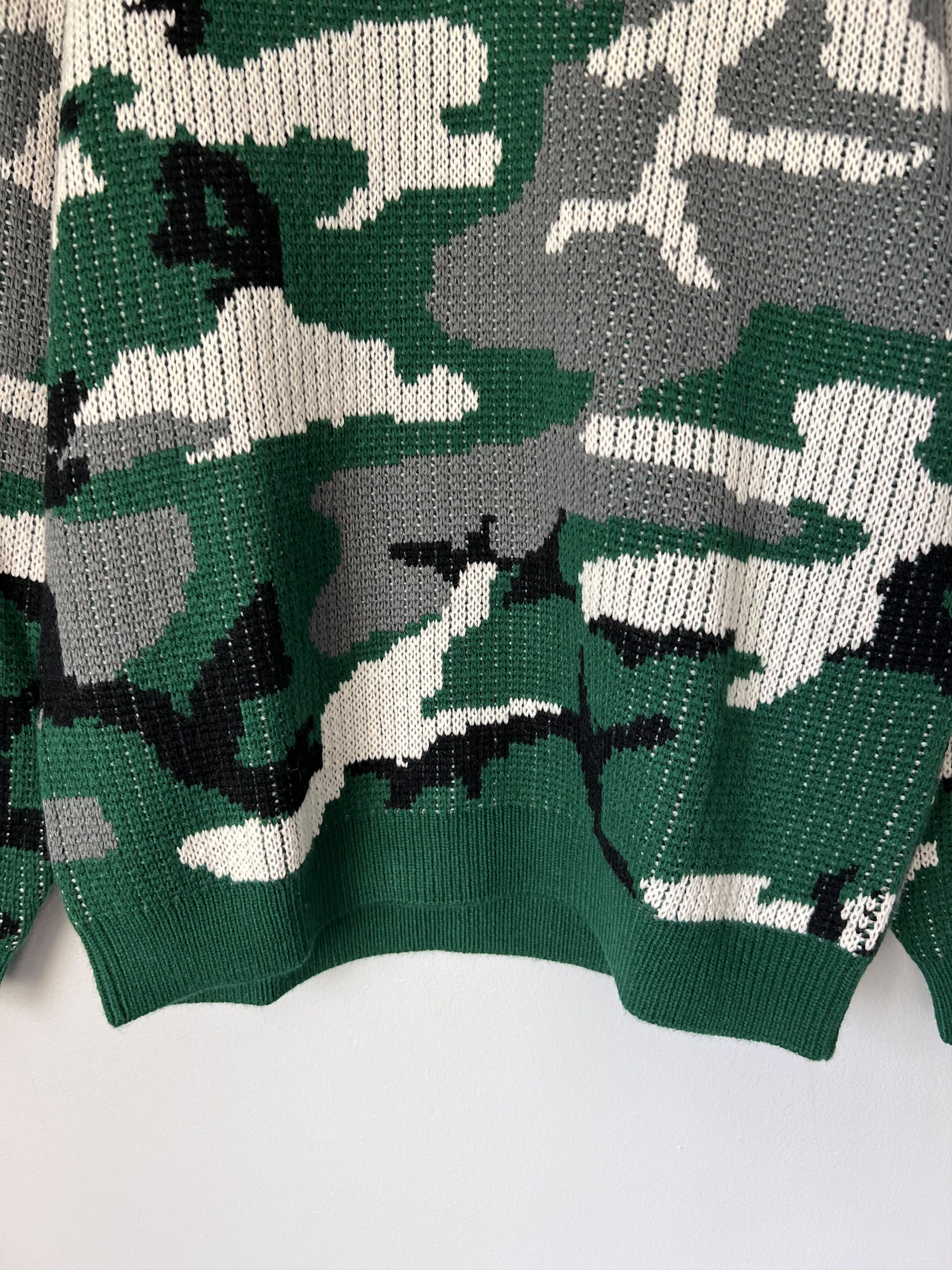 Supreme Supreme Small Box Logo Polo Sweater in Green Camo Size US M / EU 48-50 / 2 - 3 Thumbnail