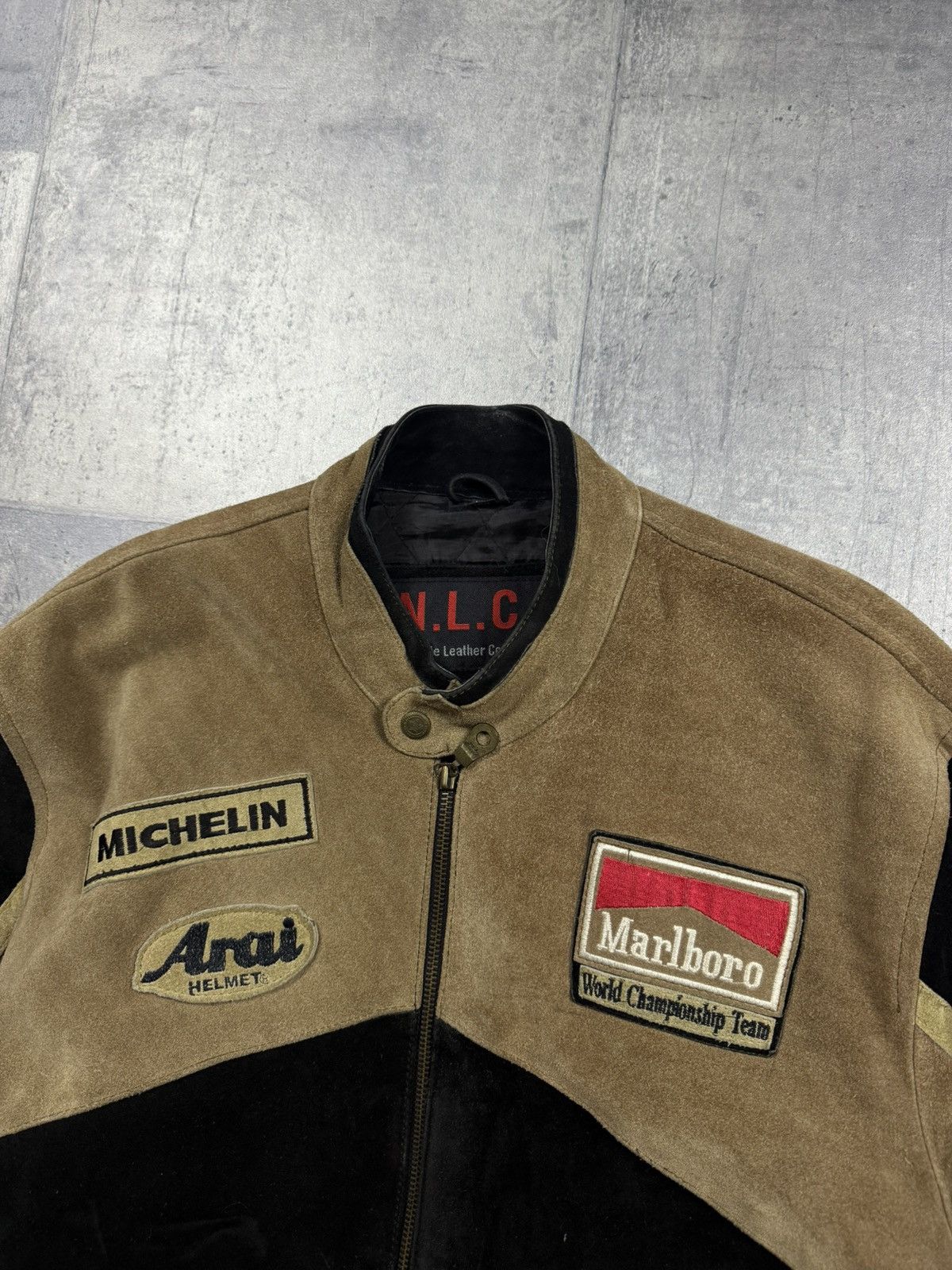 Marlboro Marlboro vintage leather jacket race jacket Size US XL / EU 56 / 4 - 4 Thumbnail