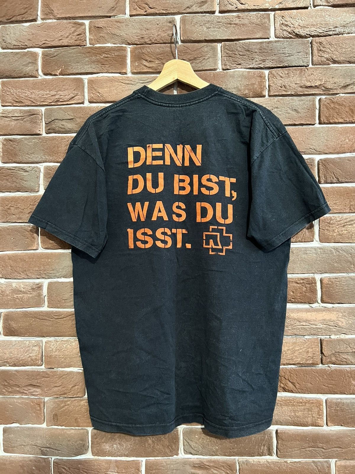 Band Tees Rare 00s Rammstein Mein Teil Vintage T-Shirt Y2K Metal Band Size US L / EU 52-54 / 3 - 2 Thumbnail
