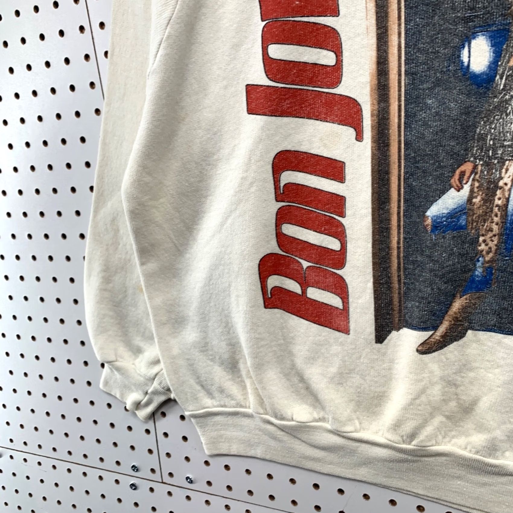 Vintage VINTAGE Bon Jovi Slippery When Wet Crewneck Sweatshirt Mens M White 80s Music Band Size US M / EU 48-50 / 2 - 6 Thumbnail