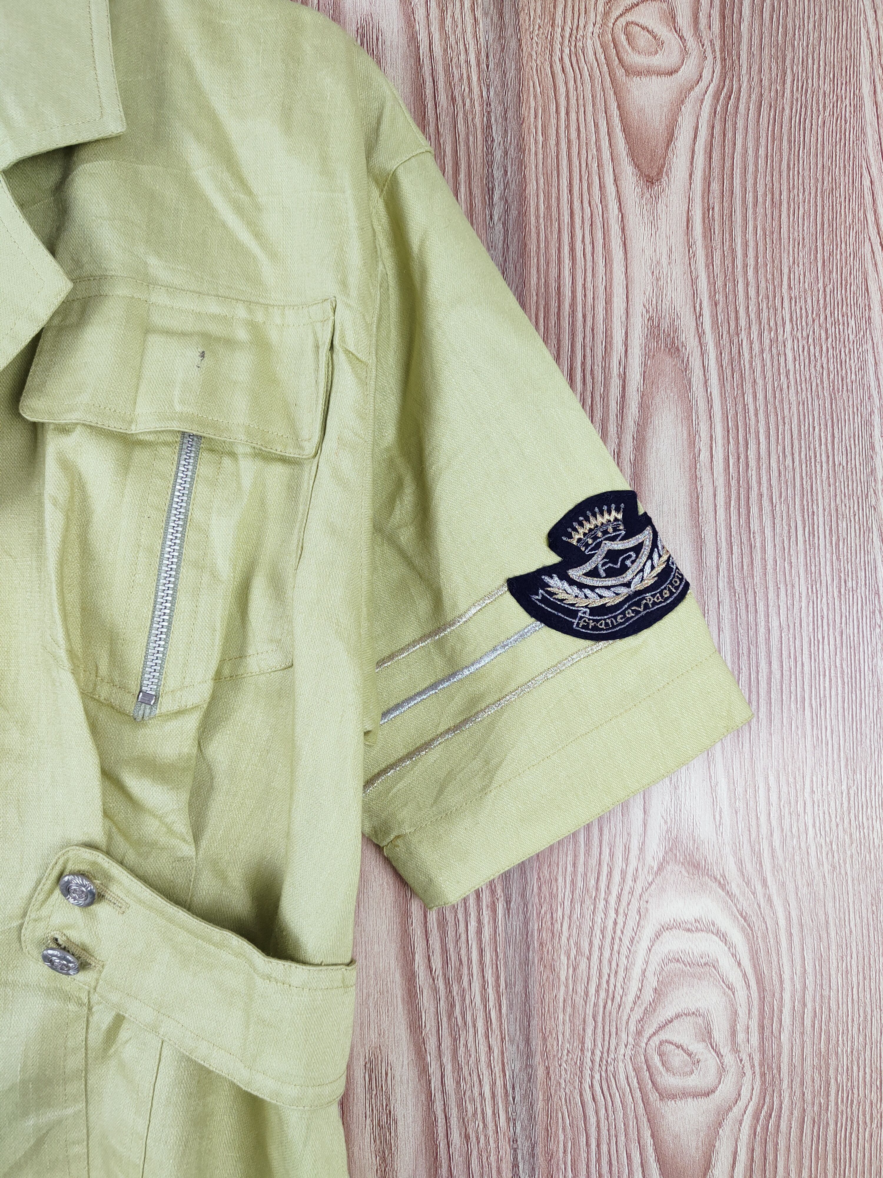 Japanese Brand × Vintage Franca V.Paoloni Green Button Up Short Sleeve Shirts Size M / US 6-8 / IT 42-44 - 5 Thumbnail