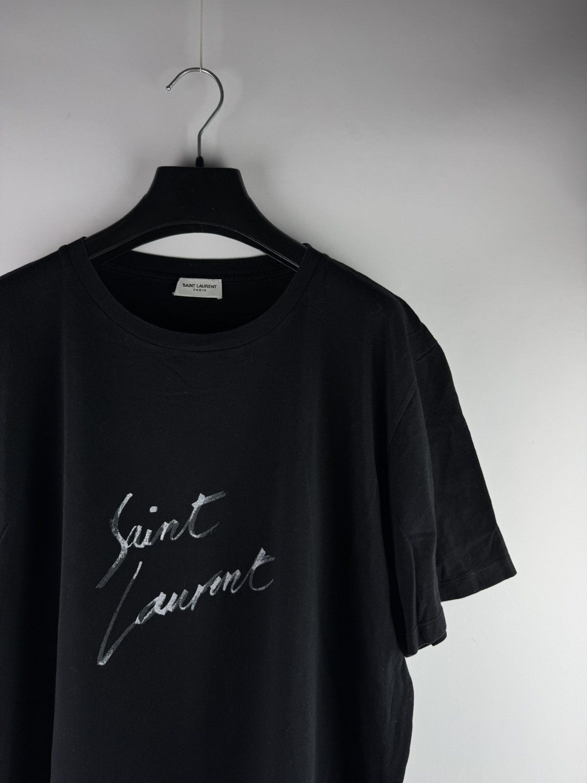Saint Laurent Paris Saint Laurent Paris Signature Women’s Top T-Shirt Size L / US 10 / IT 46 - 2 Thumbnail