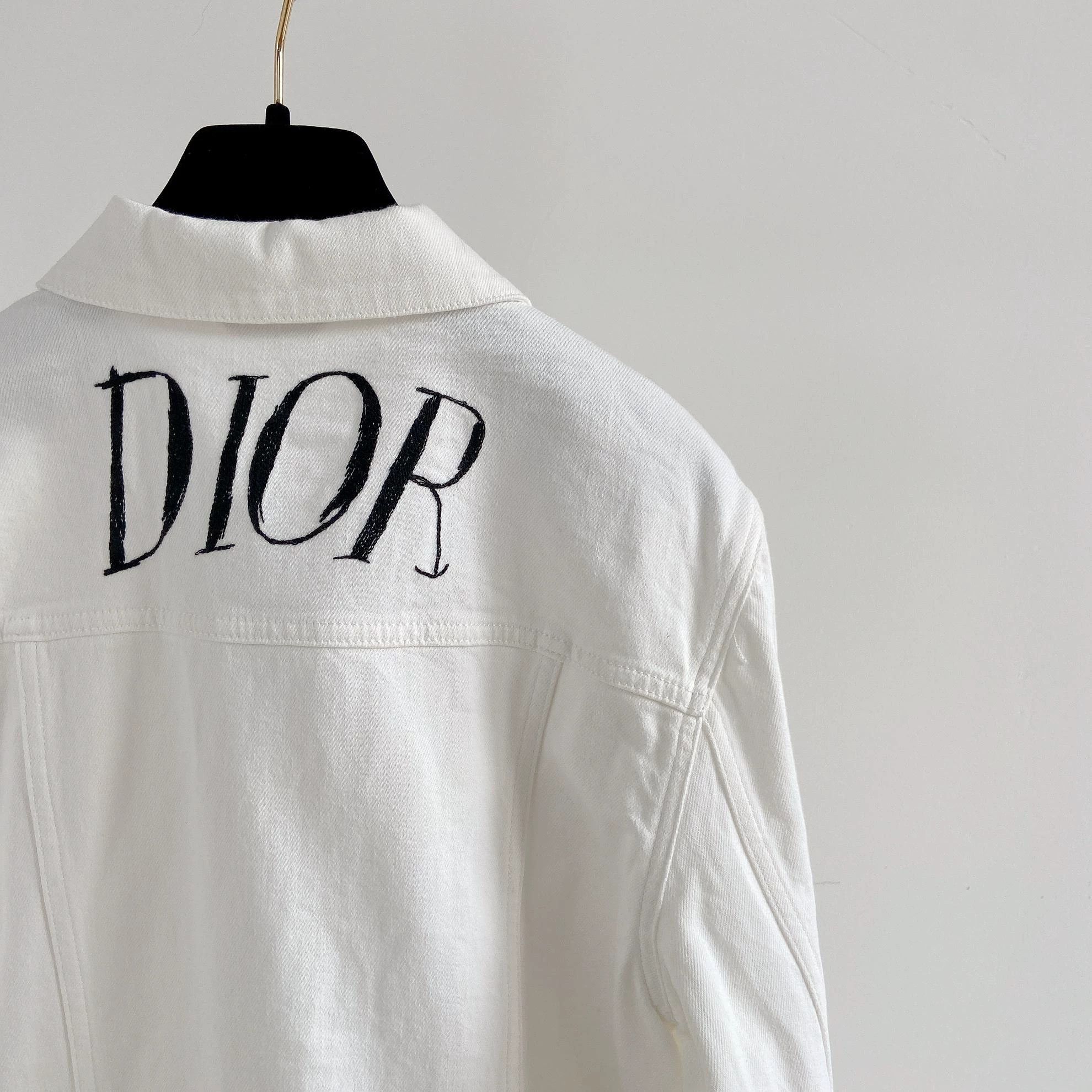 Dior Dior White Denim Jacket Size 46 4332 Size US S / EU 44-46 / 1 - 5 Thumbnail