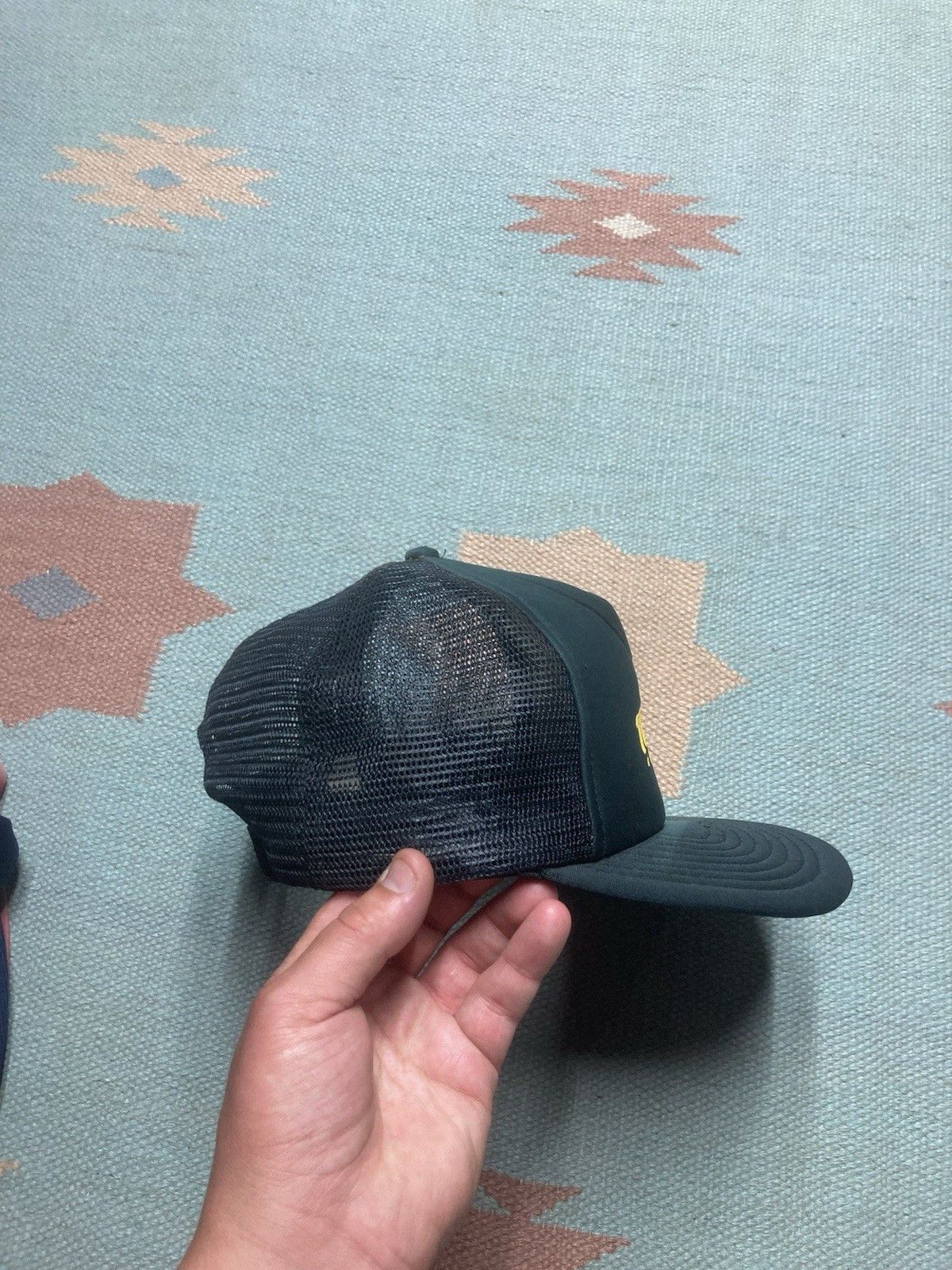 Vintage Vintage 90s trucker hat trinity forest green SnapBack Size ONE SIZE - 8 Thumbnail