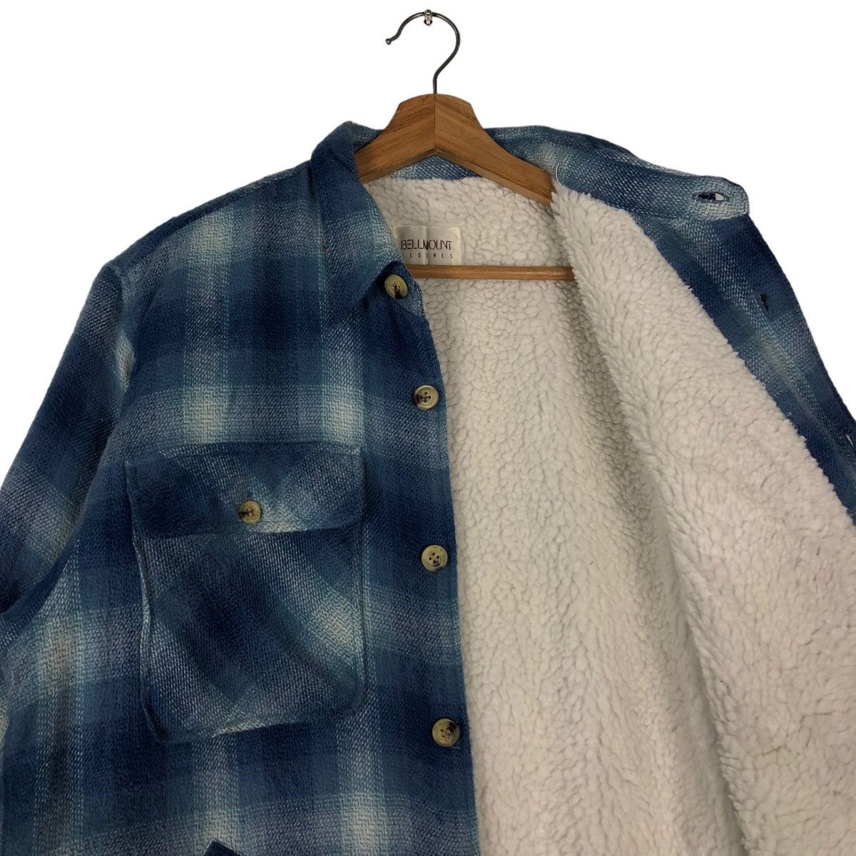 Japanese Brand 🔥Vtg Flannel Jacket Bellmount Japan Mink Fur Issey Miyake Size US M / EU 48-50 / 2 - 10 Thumbnail