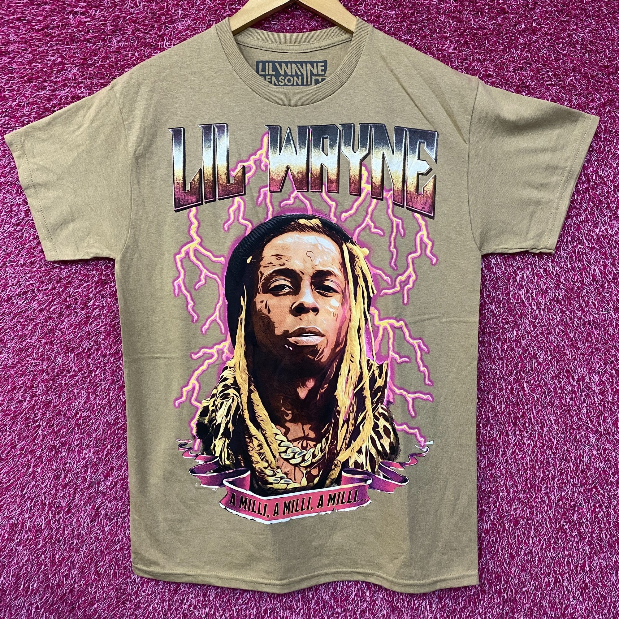 Lil Wayne Reason Lil Wayne A Milli Lightning Brown T-Shirt medium Medi Size US M / EU 48-50 / 2 - 1 Thumbnail