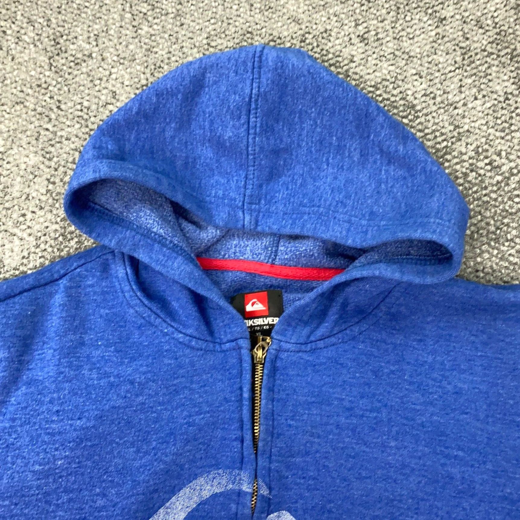 Quiksilver VINTAGE Quiksilver Hoodie Main Zip Blue XL Mens Regular Sweatshirt Graphic Print Logo 80s 90s Grunge Surf Skater Streetwear Size US XL / EU 56 / 4 - 4 Thumbnail