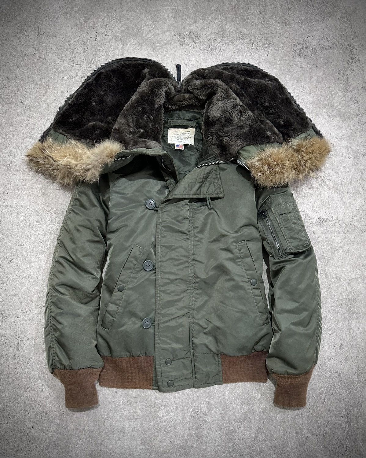 I. Spiewak And Sons I. Spiewak & Sons Attached Hood N-2B Jacket Vintage Size US M / EU 48-50 / 2 - 2 Thumbnail