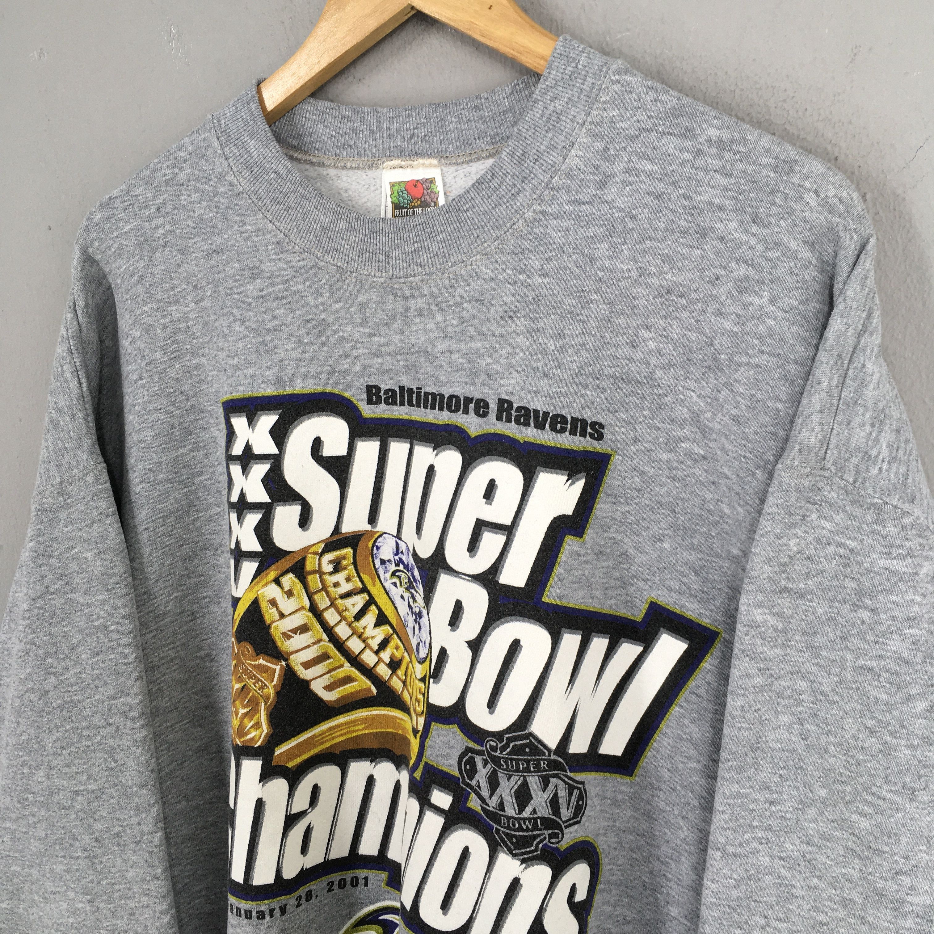 NFL × Vintage Vintage Baltimore Ravens NFL Sweatshirt XLarge Size US XL / EU 56 / 4 - 3 Thumbnail
