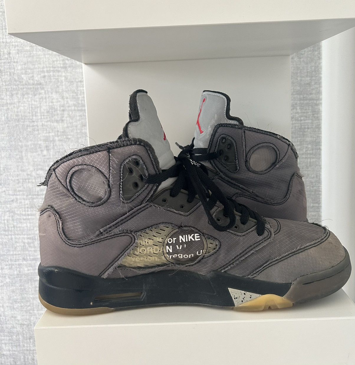Jordan Brand × Off-White Jordan 5 OFF-WHITE Size US 12 / EU 45 - 2 Thumbnail