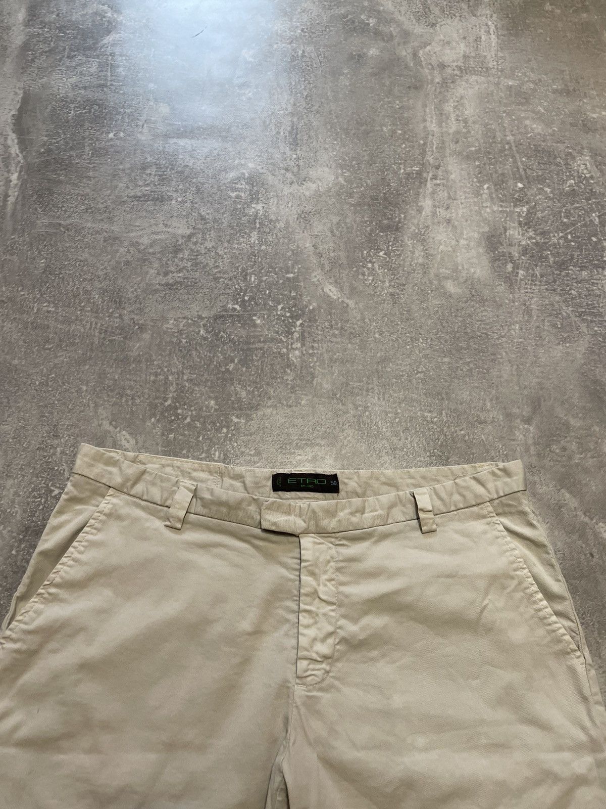 Etro × Vintage Vintage Etro Baige Cotton Shorts Size US 32 / EU 48 - 2 Thumbnail