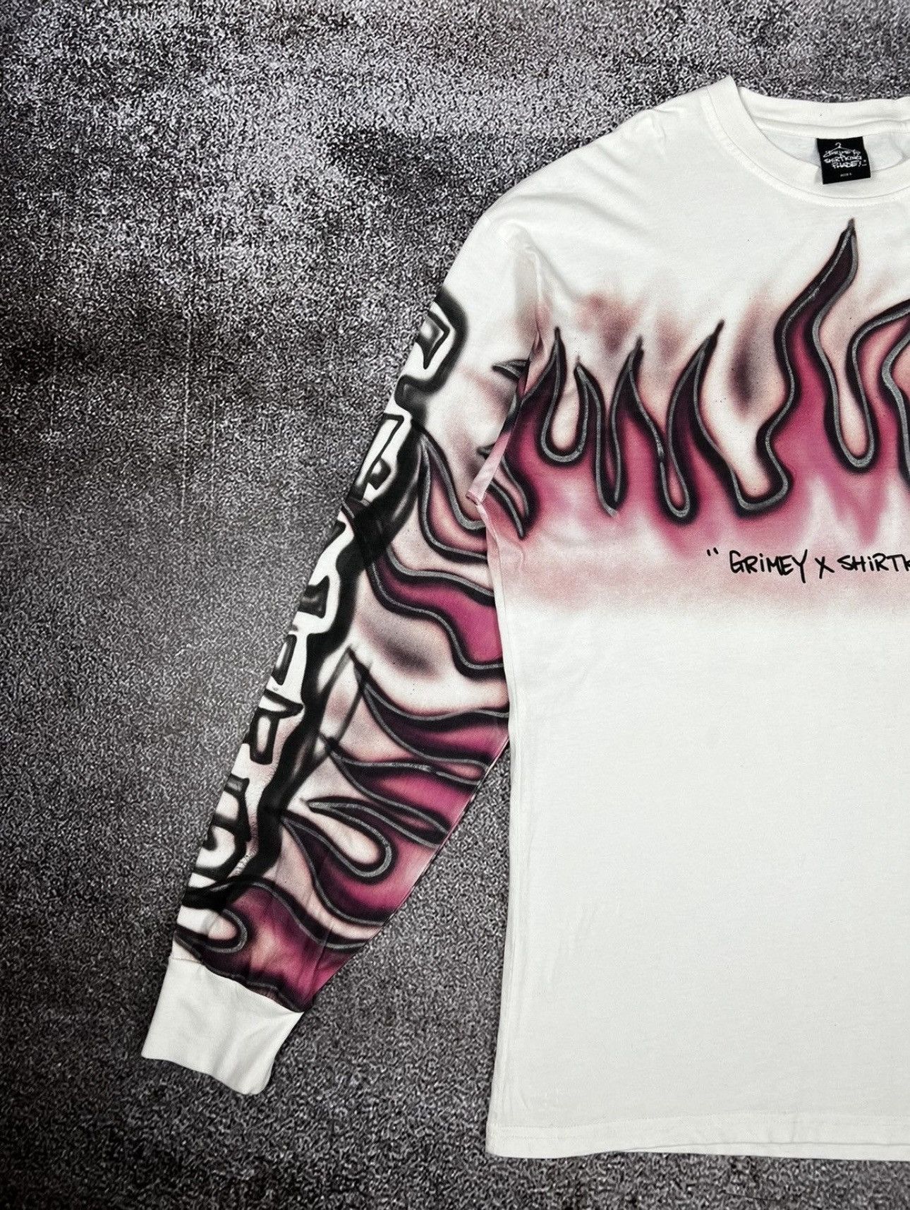 Japanese Brand × Vintage Grimey x Shirt King Phade Long Sleeve GRMY Y2K Big Logo Fire Size US L / EU 52-54 / 3 - 5 Thumbnail