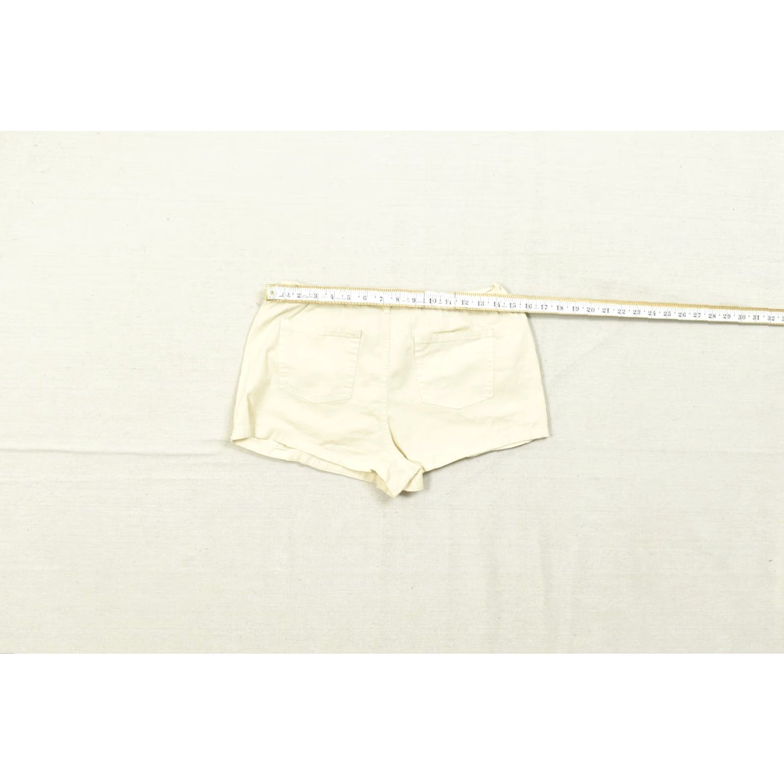 Vintage Aéropostale Women's XS Cargo Short Cream Twill Cotton New With Tags Ivory Summer Casual Womens Size 26" / US 2 / IT 38 - 4 Thumbnail