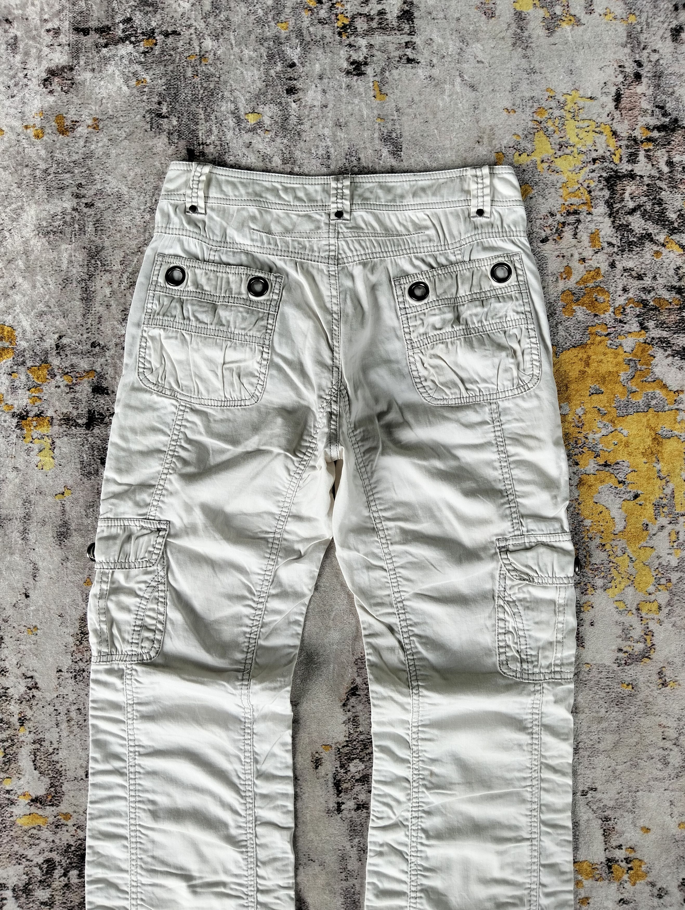 If Six Was Nine 2000s Japanese Lucas Cargo Multi Pocket Button Cross Pants Size US 28 / EU 44 - 8 Thumbnail