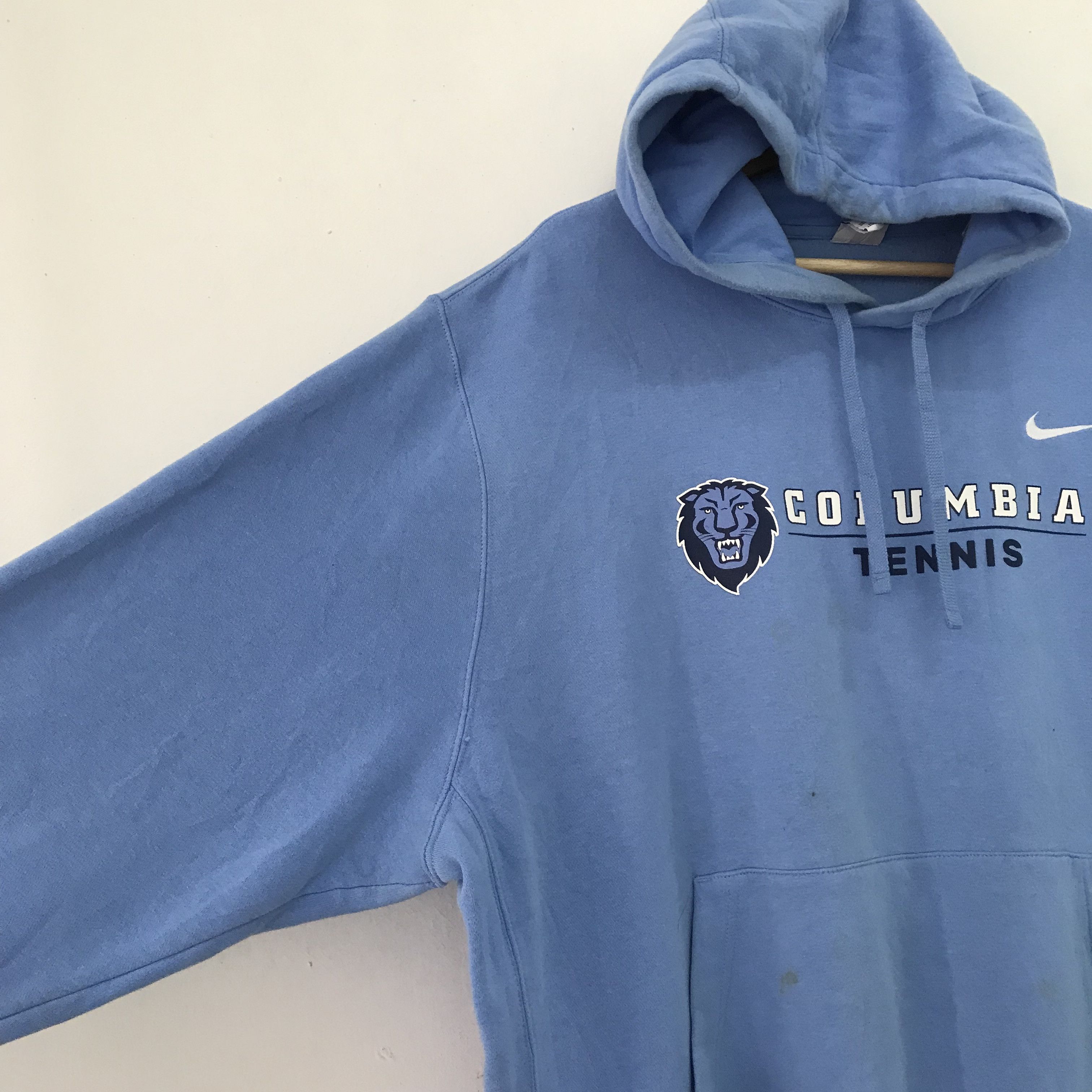 Nike Vintage Nike Swoosh Blue Sweater 2Xlarge - 409 Size US XXL / EU 58 / 5 - 4 Thumbnail
