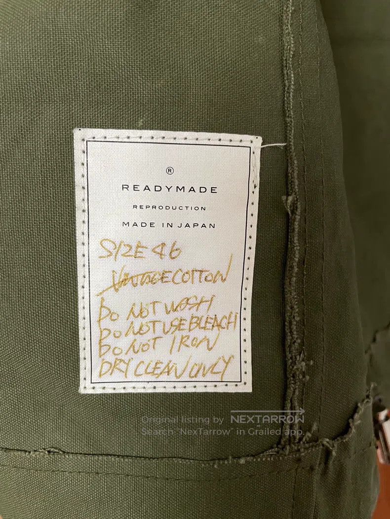 READYMADE Ready Made Badge Flight Jacket Military Tent Fabric Antiqu Size US S / EU 44-46 / 1 - 5 Thumbnail