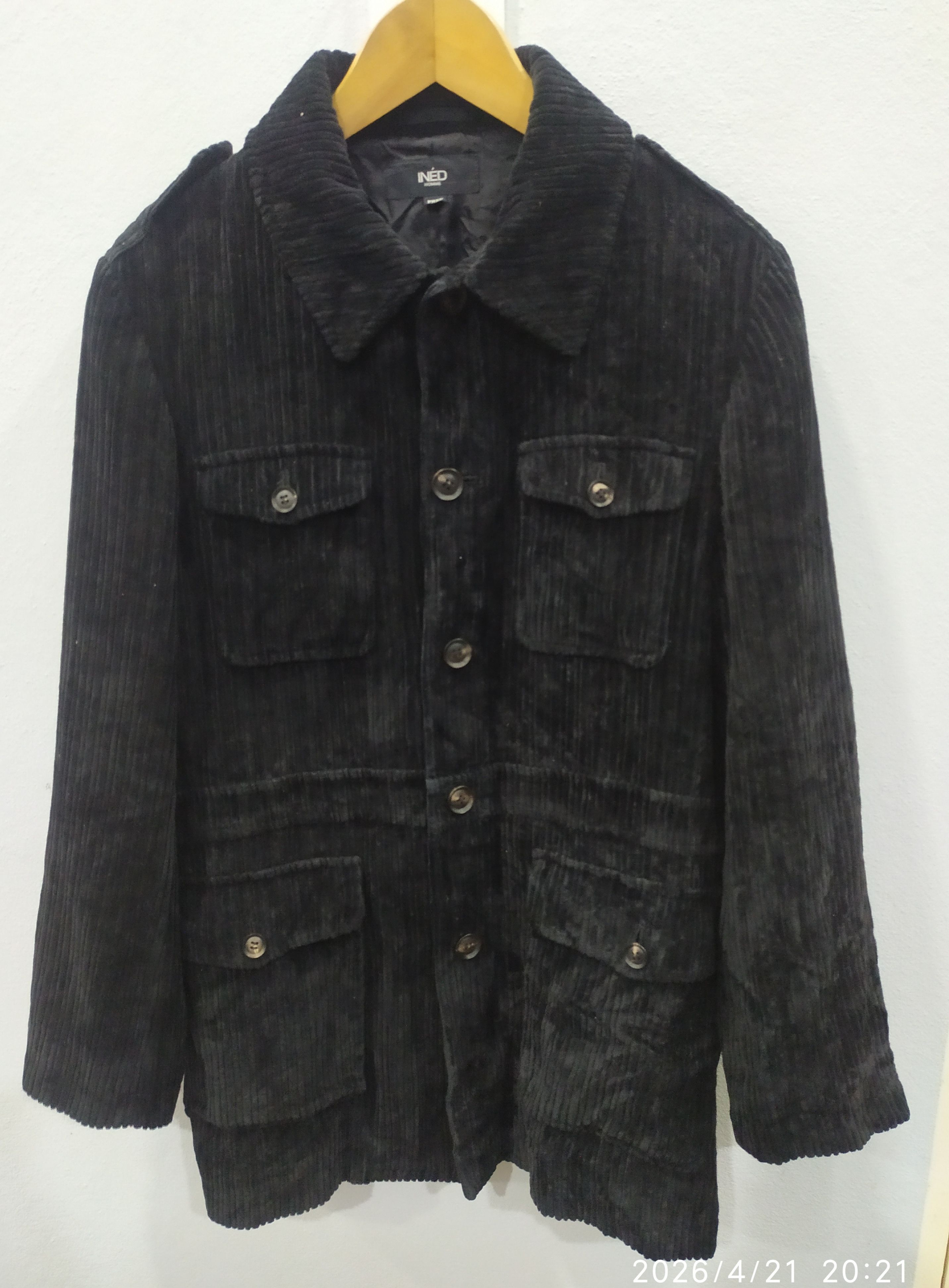 Yohji Yamamoto Ined Homme By Yohji Yamamoto striped black jacket Size US M / EU 48-50 / 2 - 1 Thumbnail