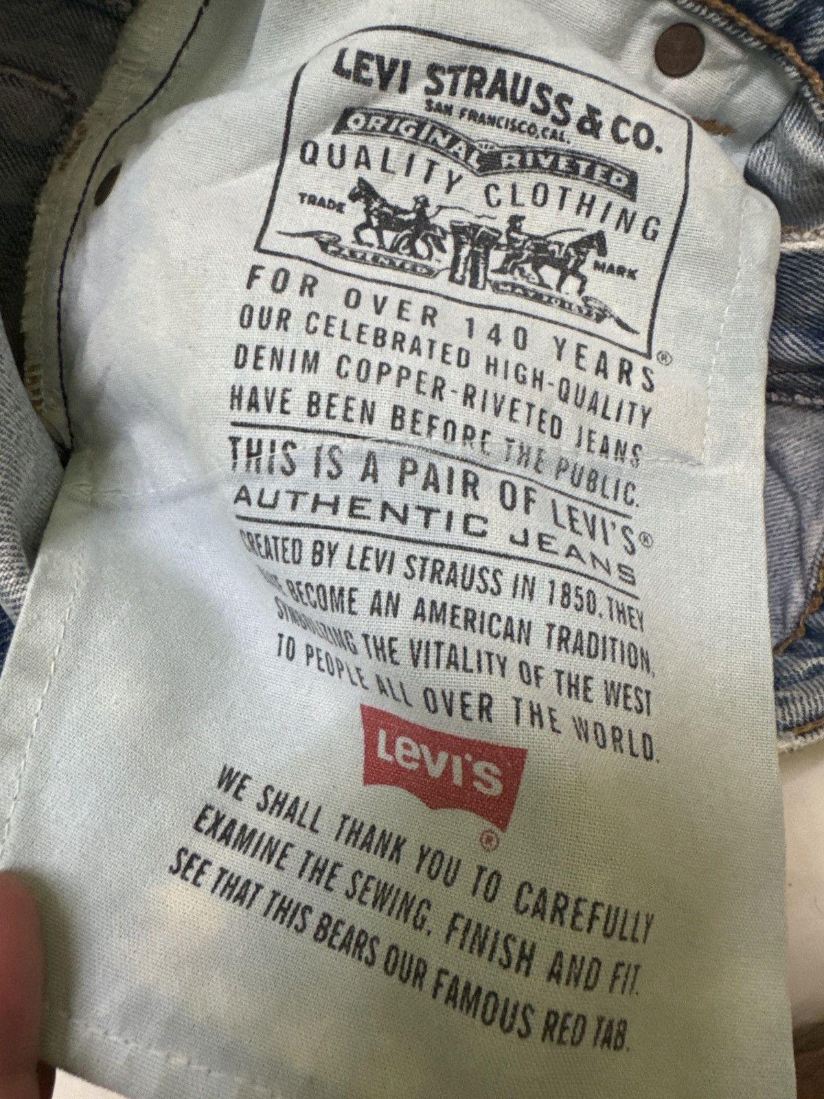 Levi's × Levi's Vintage Clothing × Vintage Vintage 90s Levi's 550 Relaxed Fit Alter Jeans Size US 26 / EU 42 - 18 Thumbnail